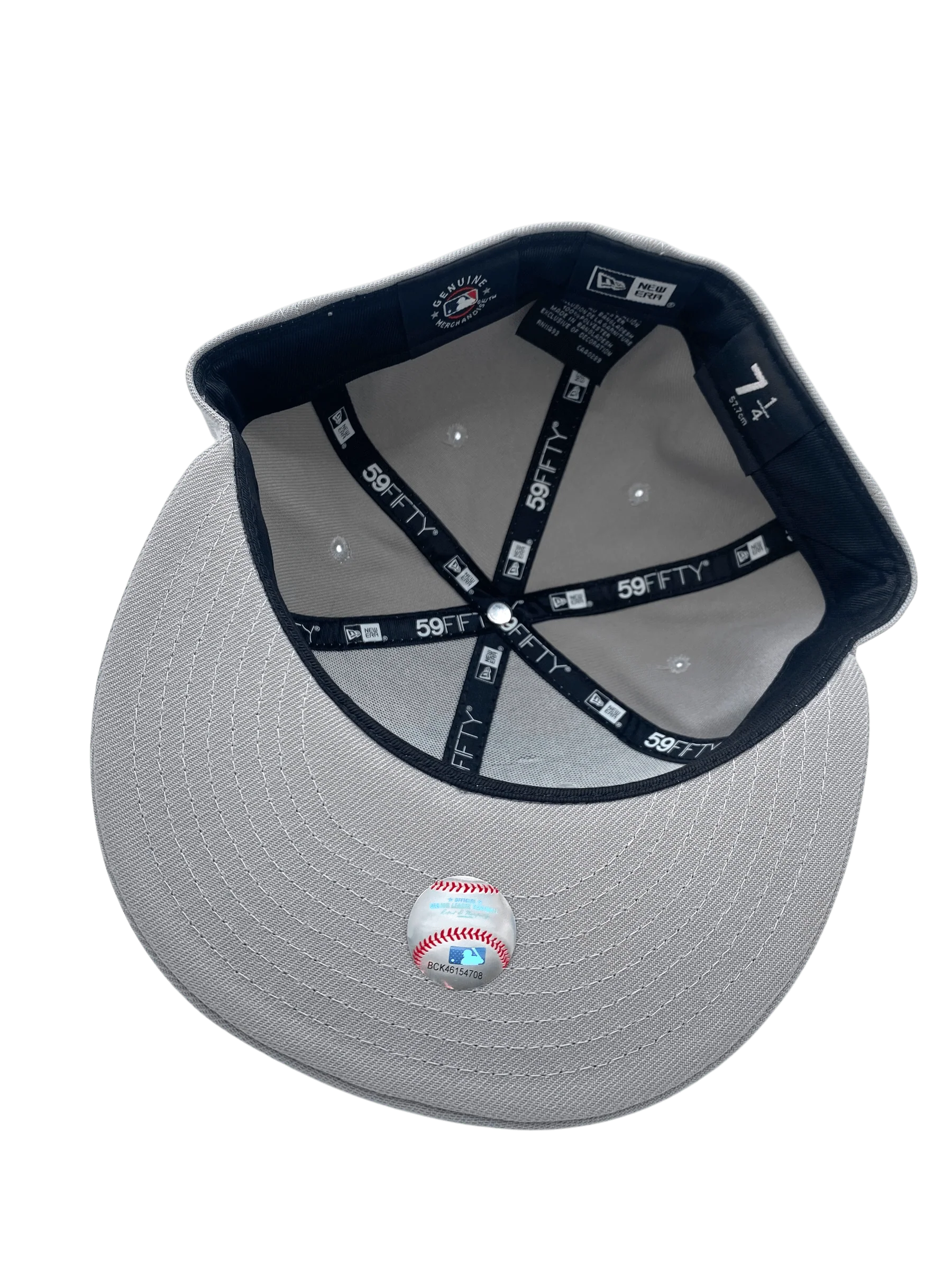 Adult St. Louis Cardinals New Era Gray/White Basic 59FIFTY Fitted Hat - Men's - Image 2