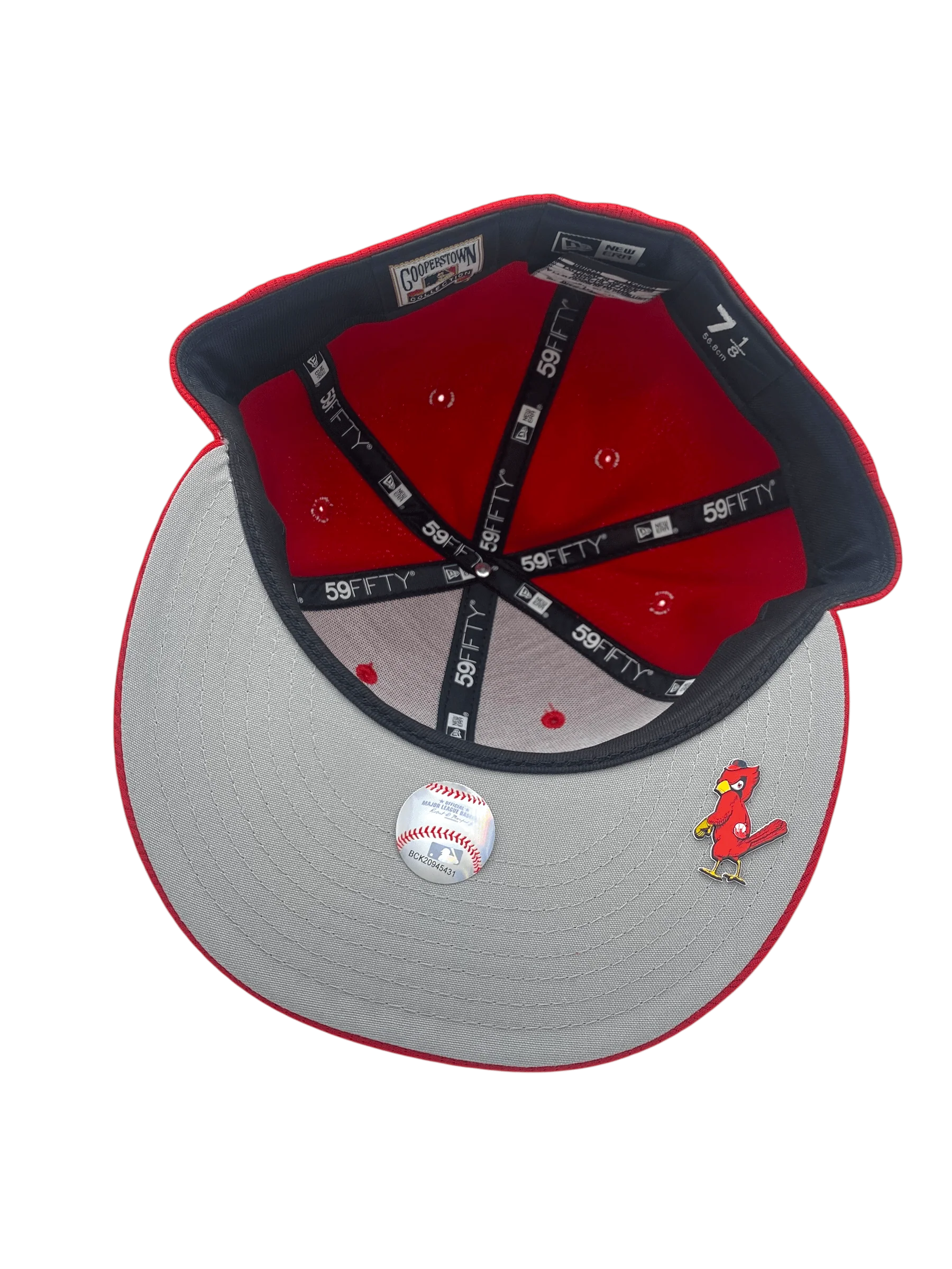 Adult St. Louis Cardinals New Era Red 2025 MLB Alternate Clubhouse 59FIFTY Fitted Hat - Men's - Image 2
