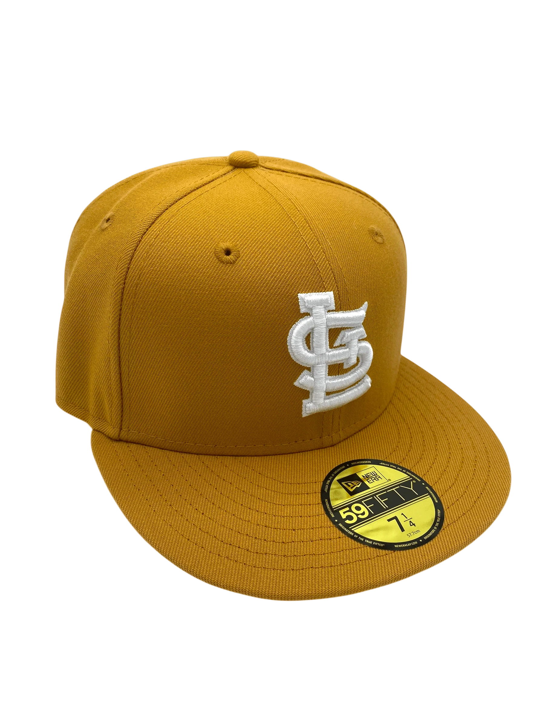 Adult St. Louis Cardinals New Era Tan/White Basic 59FIFTY Fitted Hat - Men's - Image 4