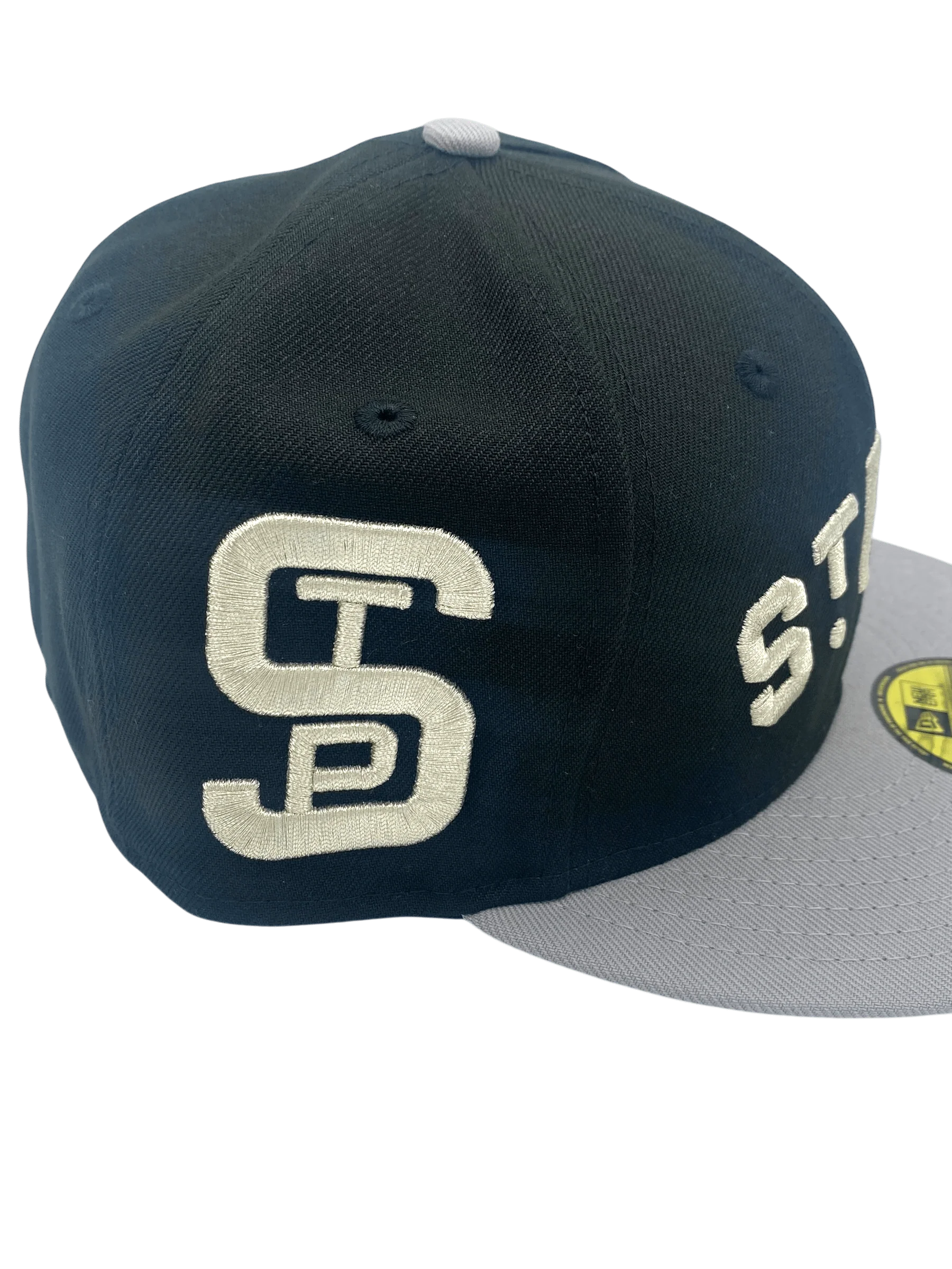 Adult St. Paul Saints New Era Black/Gray Custom Side Patch 59FIFTY Fitted Hat - Men's - Image 3