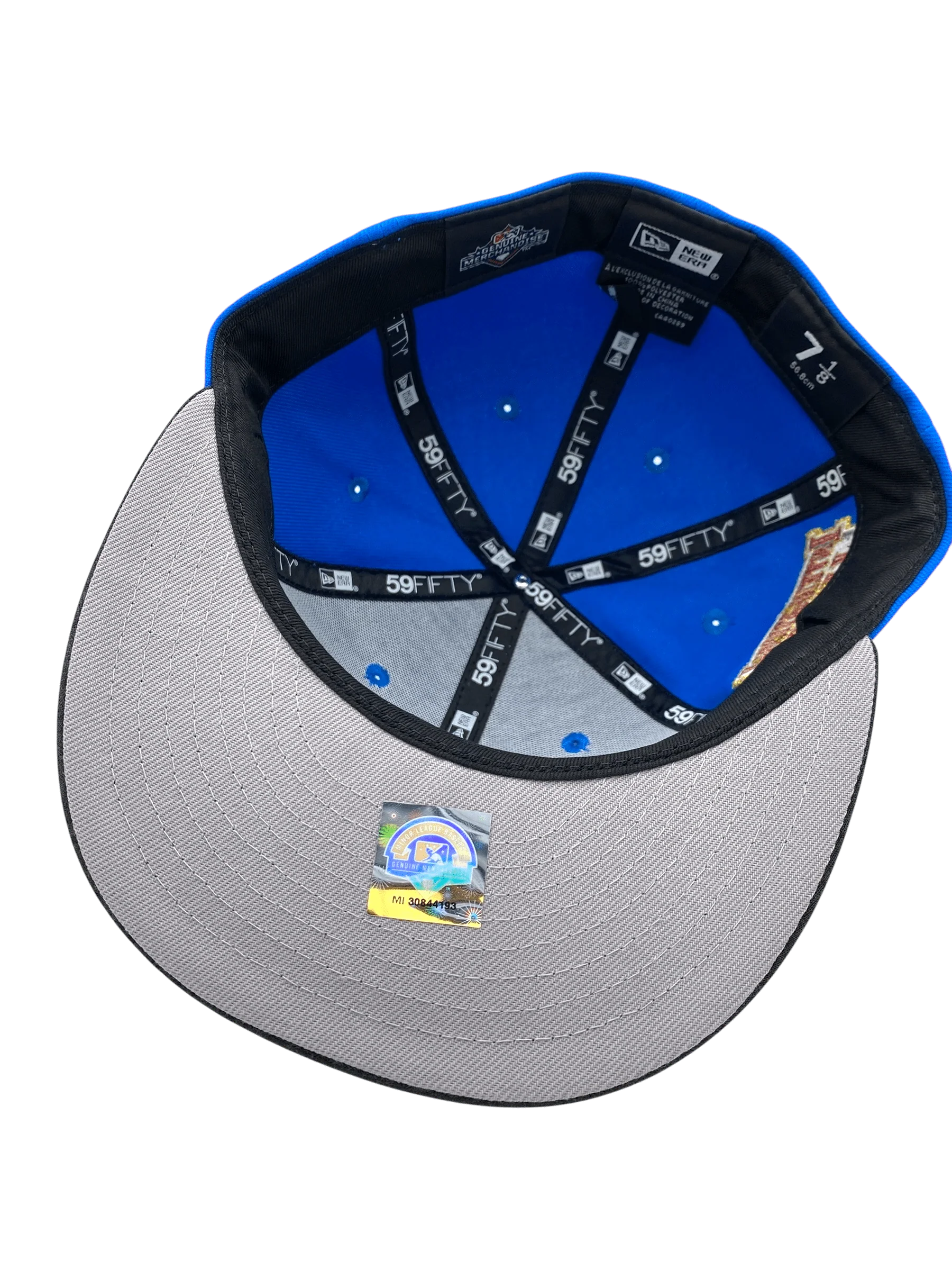 Adult St. Paul Saints New Era Blue/Heathered Black Shadow Tech Custom Side Patch 59FIFTY Fitted Hat - Men's - Image 2