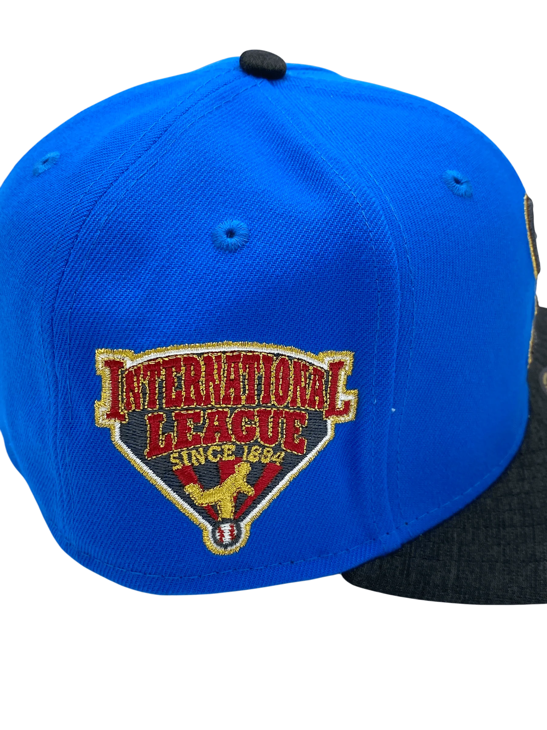 Adult St. Paul Saints New Era Blue/Heathered Black Shadow Tech Custom Side Patch 59FIFTY Fitted Hat - Men's - Image 3