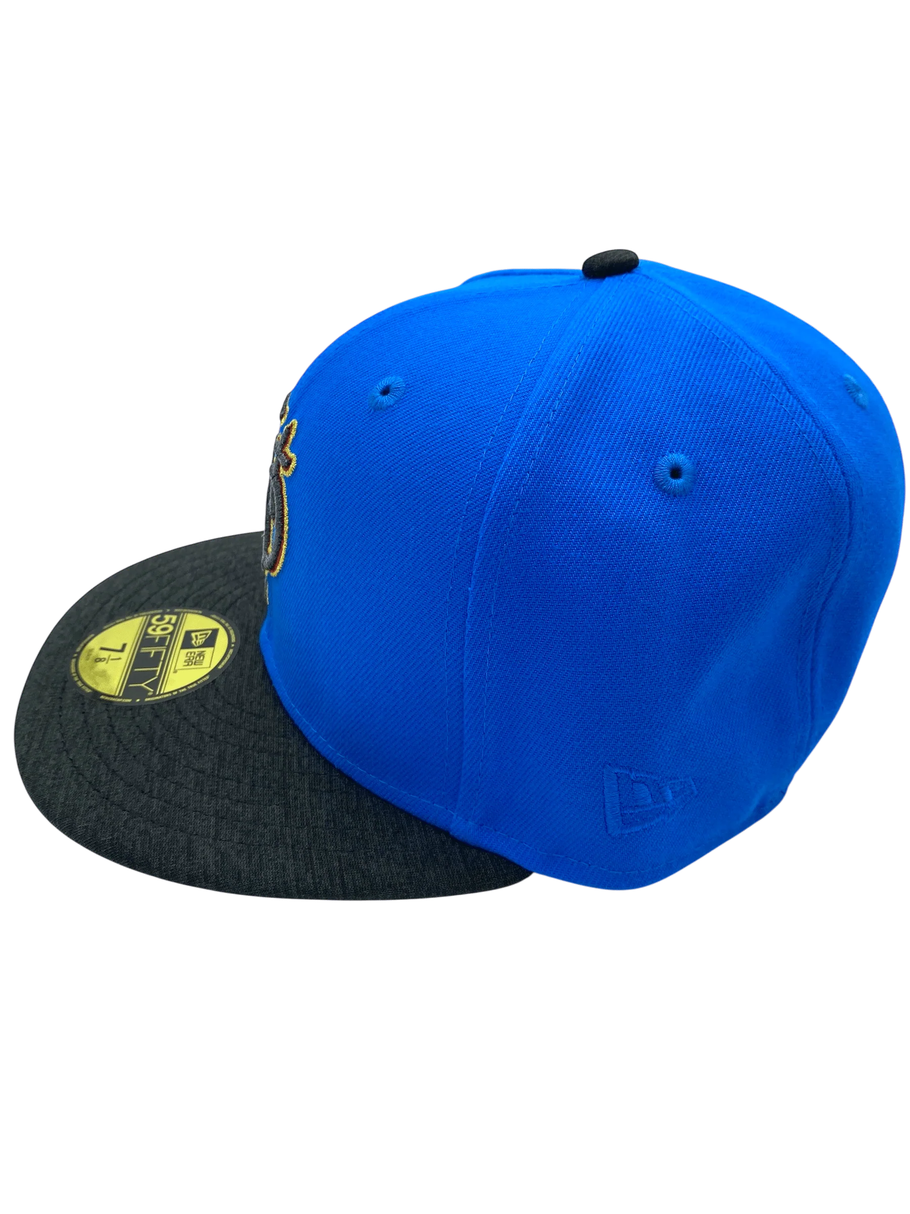 Adult St. Paul Saints New Era Blue/Heathered Black Shadow Tech Custom Side Patch 59FIFTY Fitted Hat - Men's - Image 6
