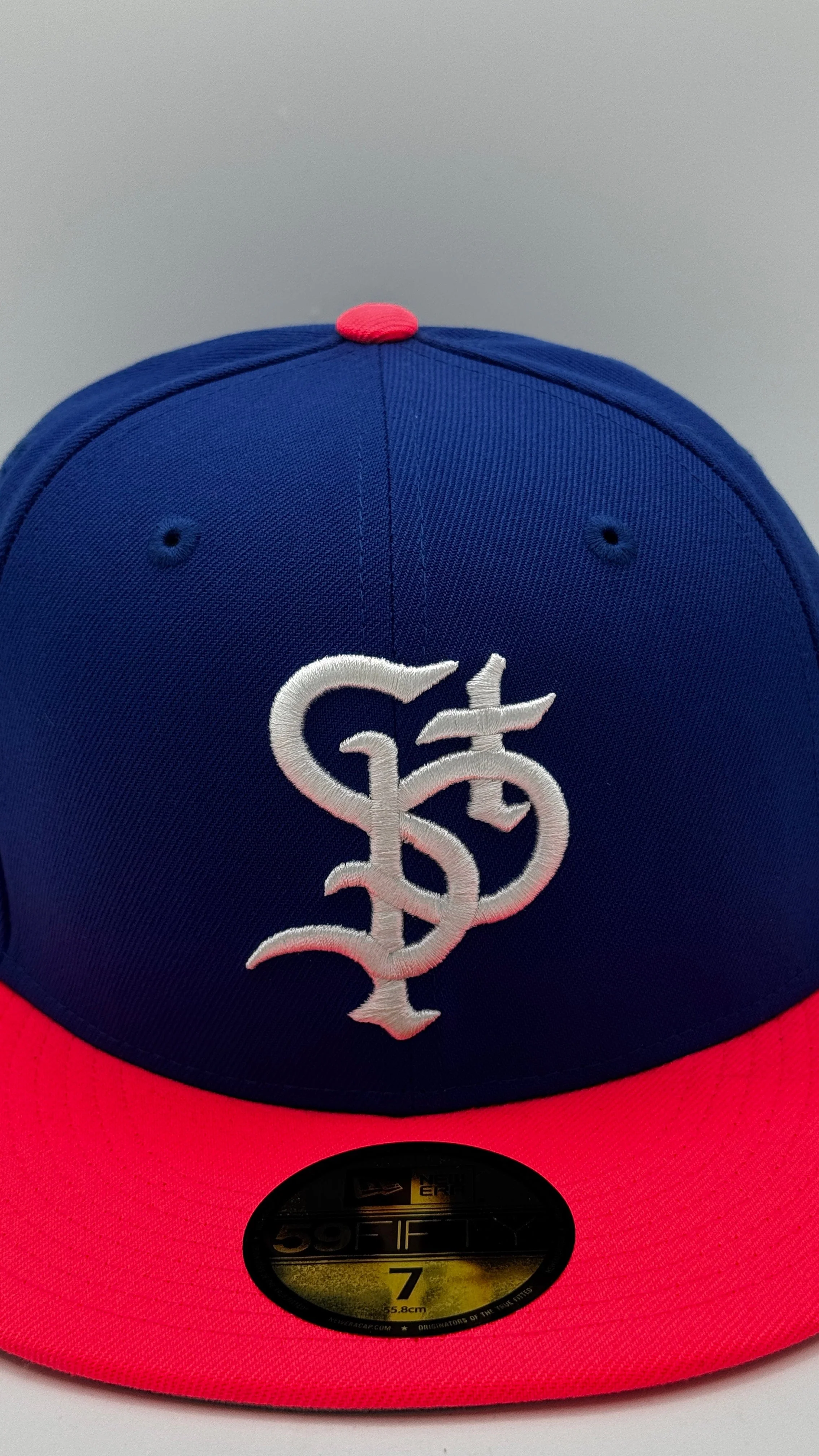 Adult St. Paul Saints New Era Blue Mudonna Custom Side Patch 59FIFTY Fitted Hat - Men's - Image 3