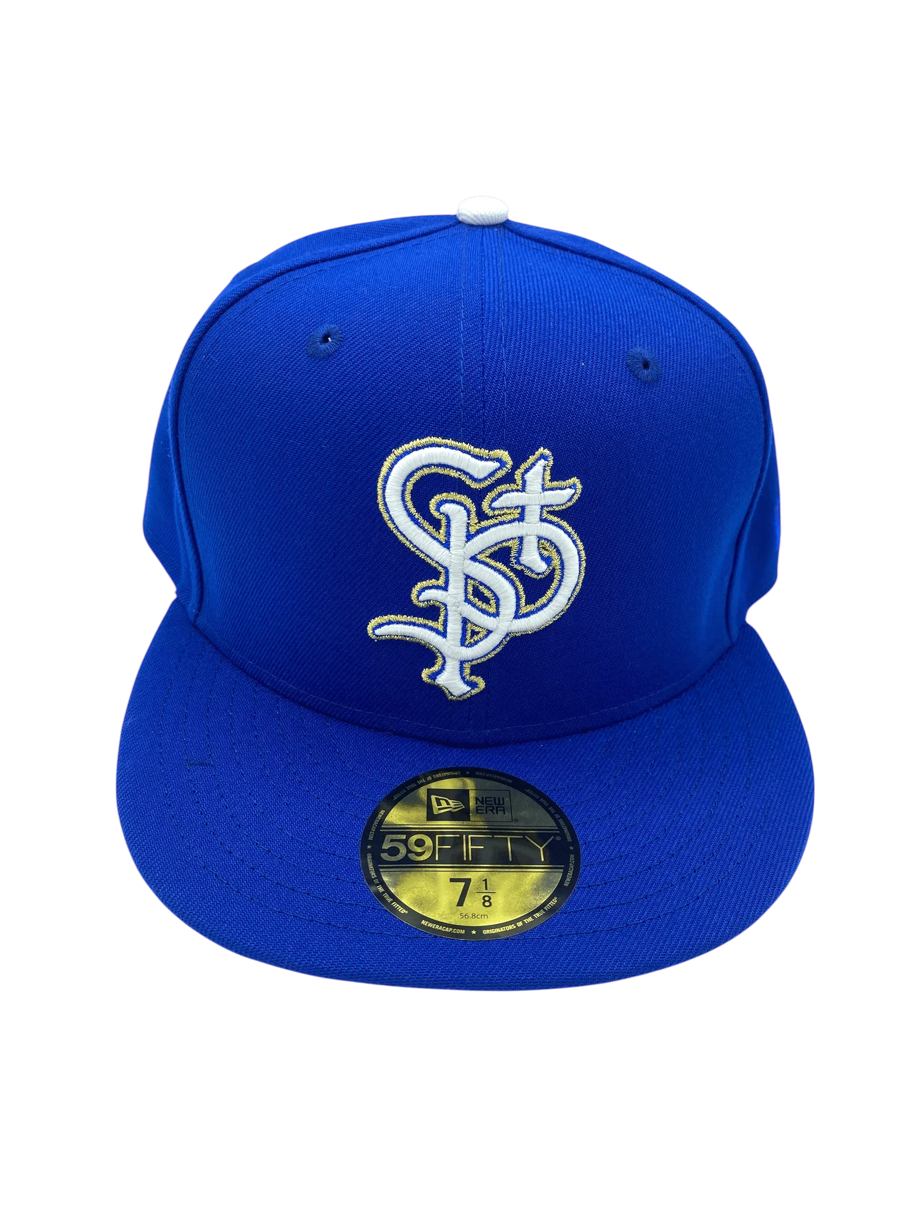 Adult St. Paul Saints New Era Blue On Field Remix Custom 59FIFTY Fitted Hat - Men's - Image 4