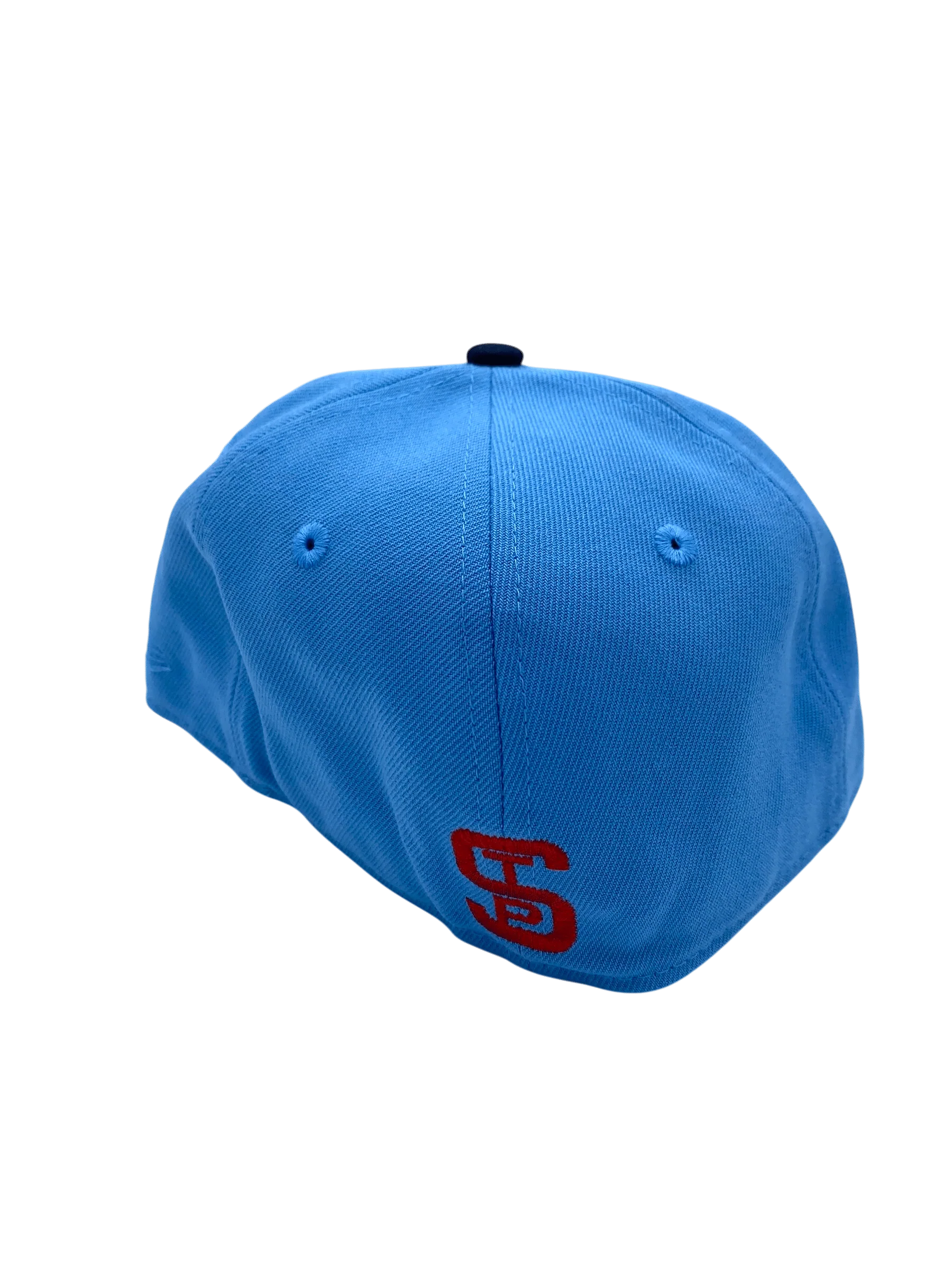Adult St. Paul Saints New Era Light Blue/Navy Retro Custom Side Patch 59FIFTY Fitted Hat - Men's - Image 3