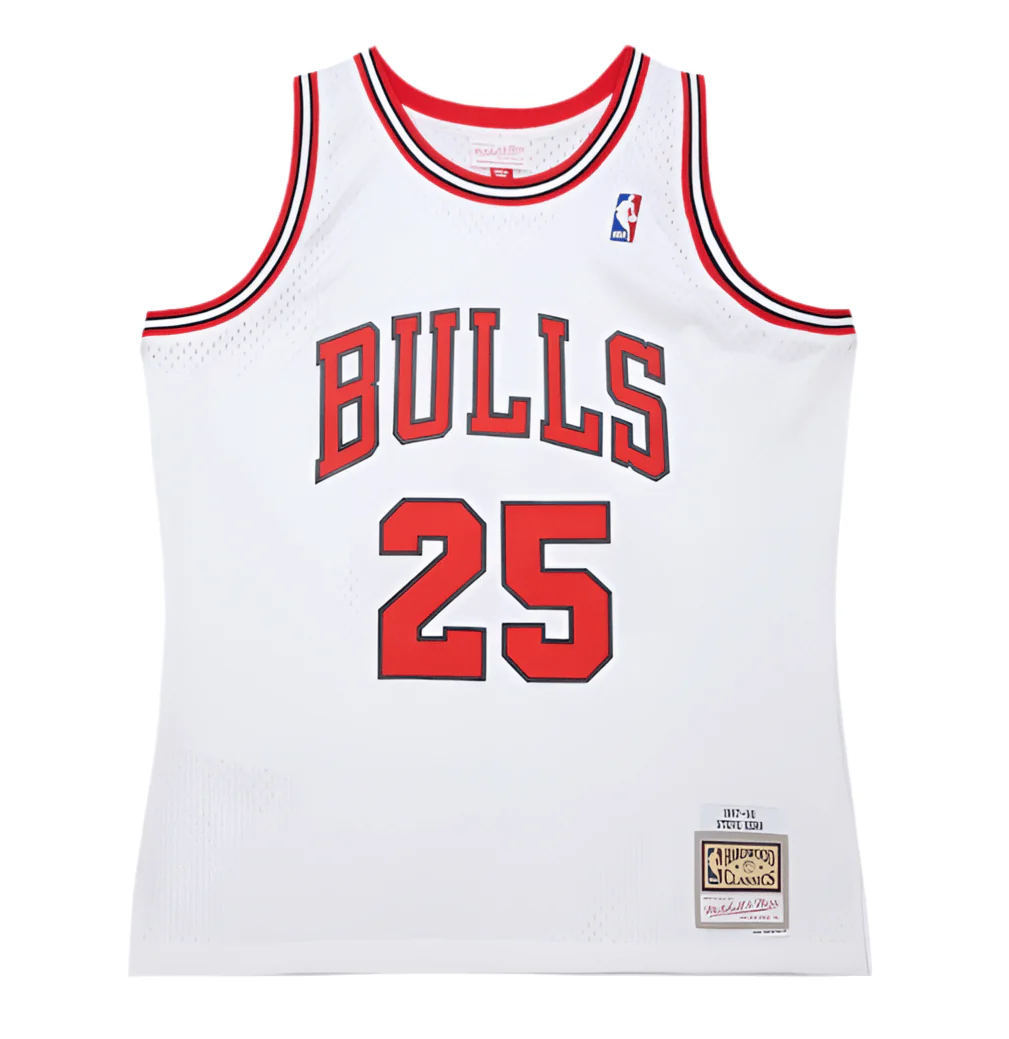Adult Steve Kerr Chicago Bulls Mitchell & Ness White 1997 Throwback Swingman Jersey - Men's - Image 2