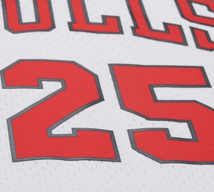 Adult Steve Kerr Chicago Bulls Mitchell & Ness White 1997 Throwback Swingman Jersey - Men's - Image 6