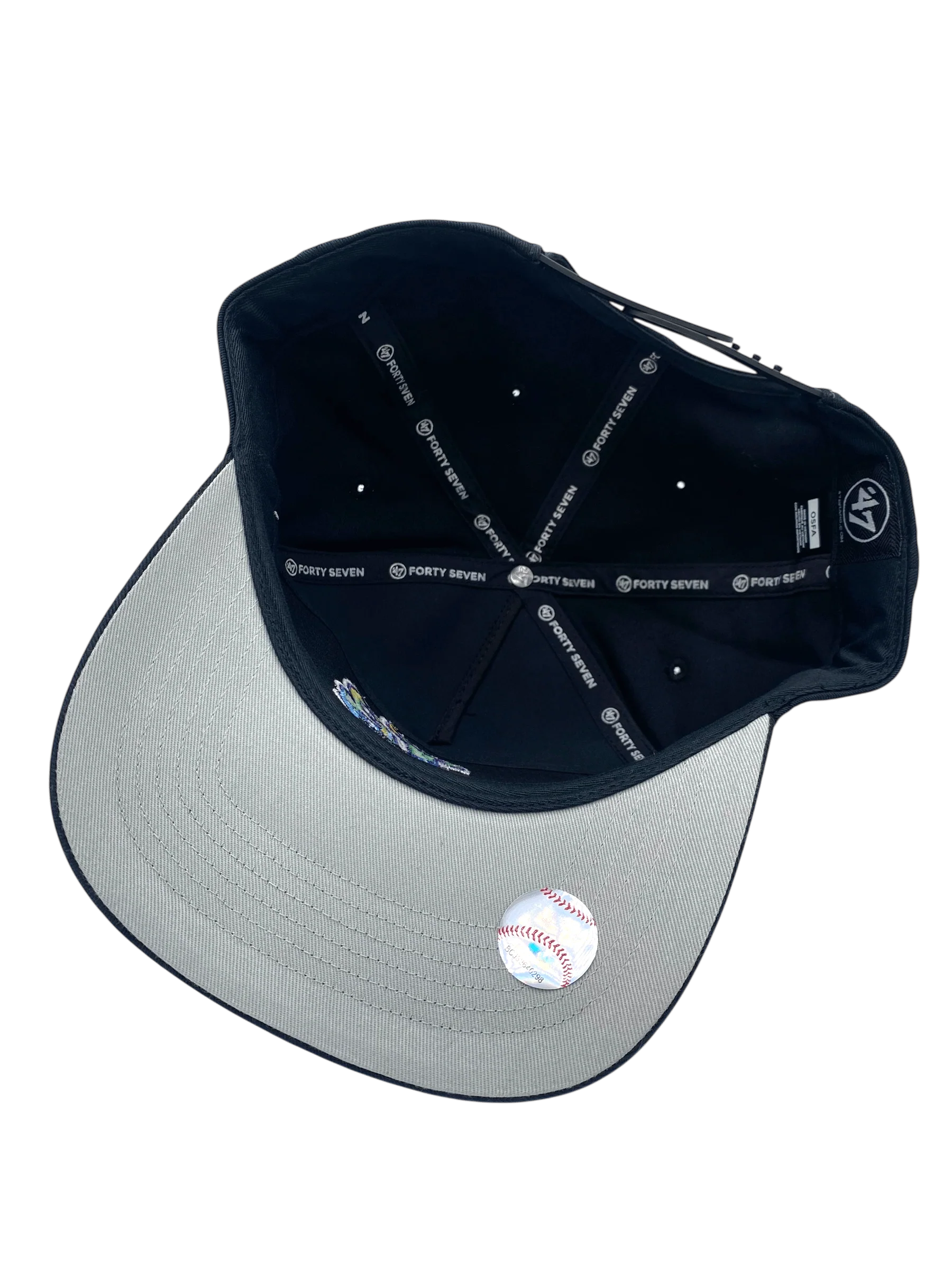 Adult Tampa Bay Rays '47 Black Cooperstown Team Logo Hitch Adjustable Snapback Hat - Men's - Image 2