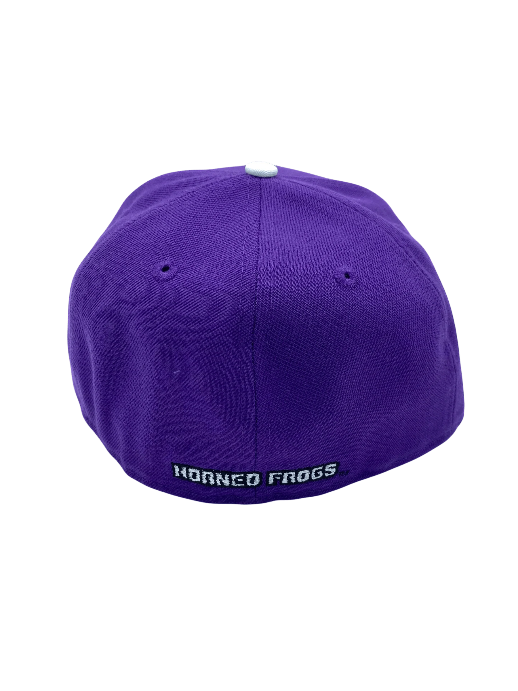 Adult TCU Horned Frogs New Era Purple Horns Up Custom Side Patch 59FIFTY Fitted Hat - Men's - Image 3