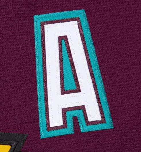 Adult Teemu Selanne Anaheim Mighty Ducks Mitchell & Ness 1996 Purple Power Play Jersey - Men's - Image 5