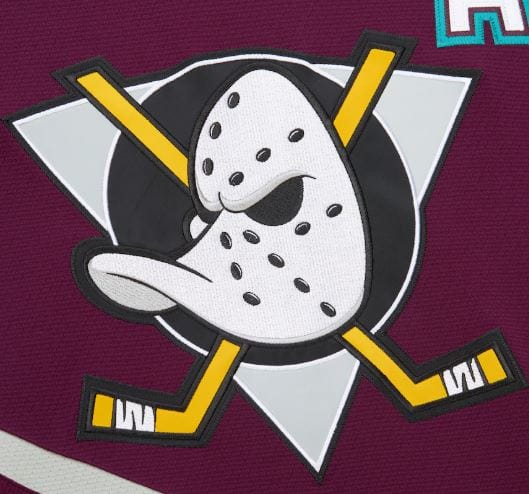Adult Teemu Selanne Anaheim Mighty Ducks Mitchell & Ness 1996 Purple Power Play Jersey - Men's - Image 6