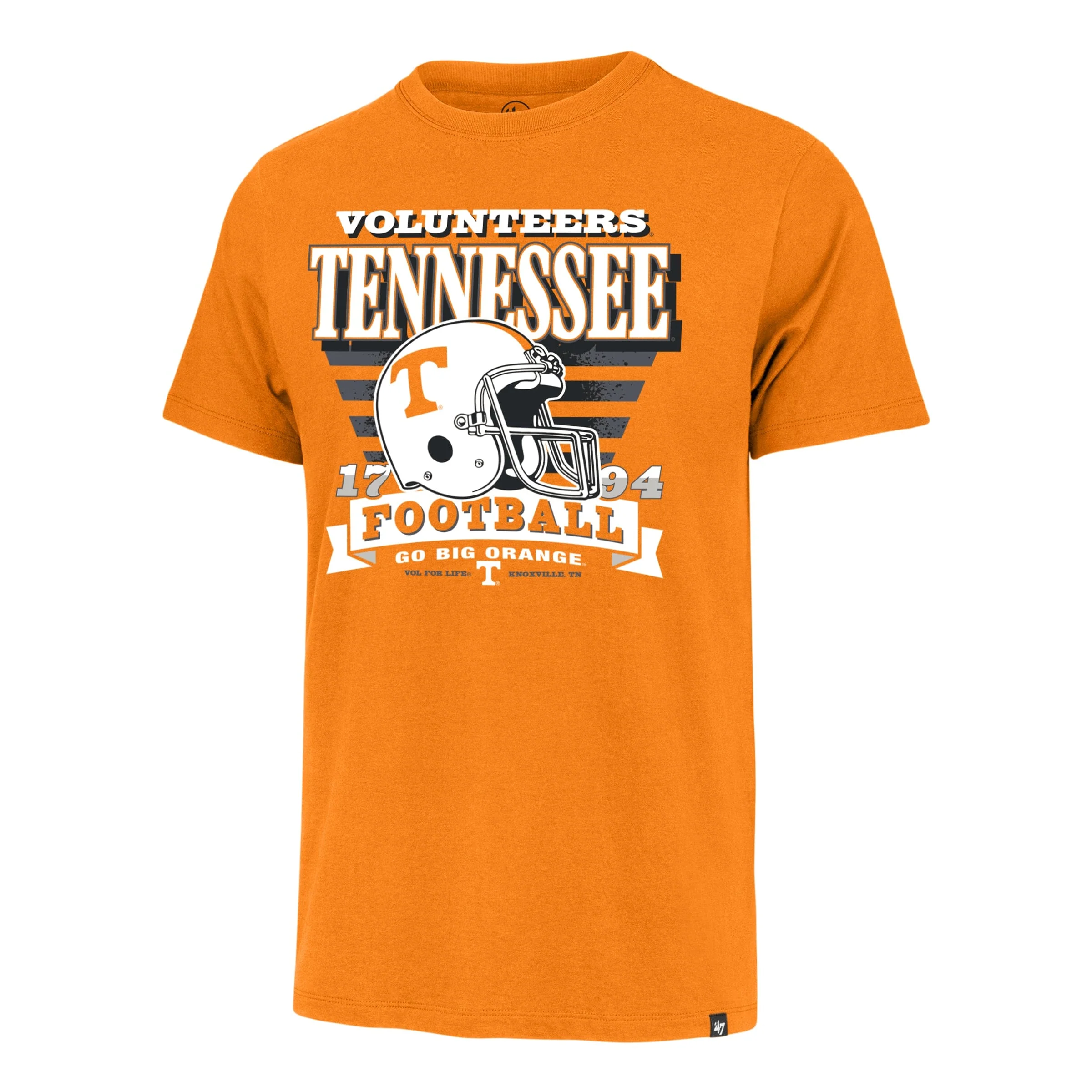 Adult Tennessee Volunteers '47 Orange Stripe Splash Franklin T Shirt - Men's