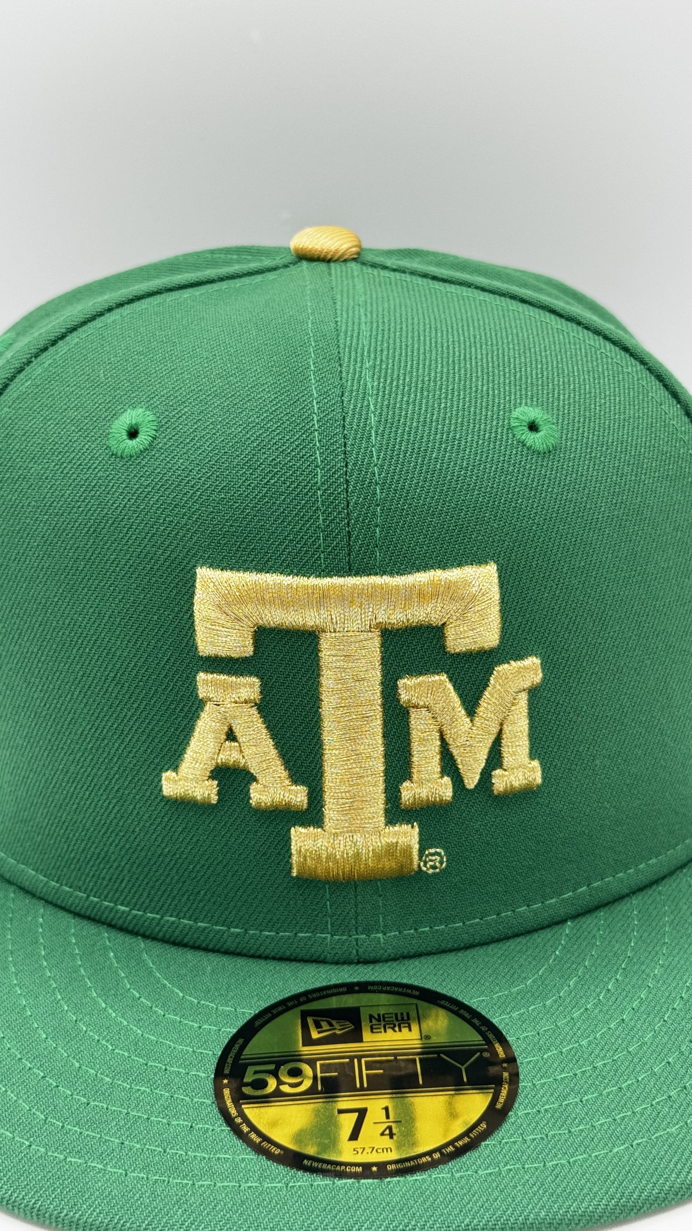 Adult Texas A&M Aggies Green New Era NCAA Money Manziel Custom 59FIFTY Fitted Hat - Men's - Image 2