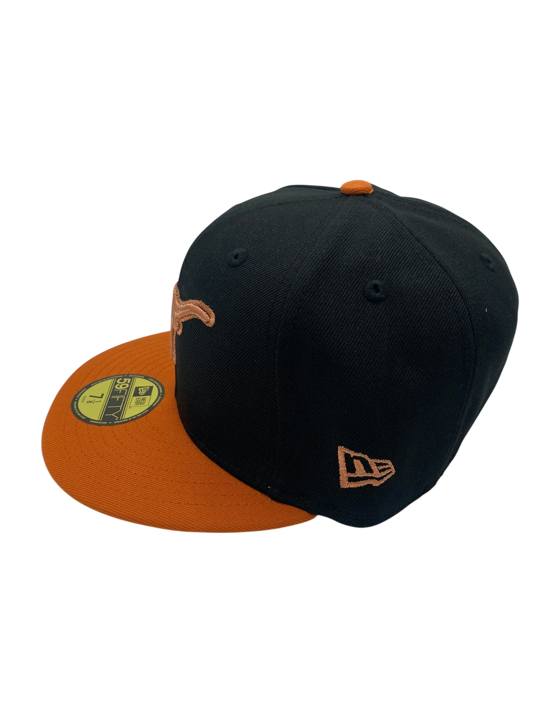 Adult Texas Longhorns New Era Black Hook Em Custom Side Patch 59FIFTY Fitted Hat - Men's - Image 7
