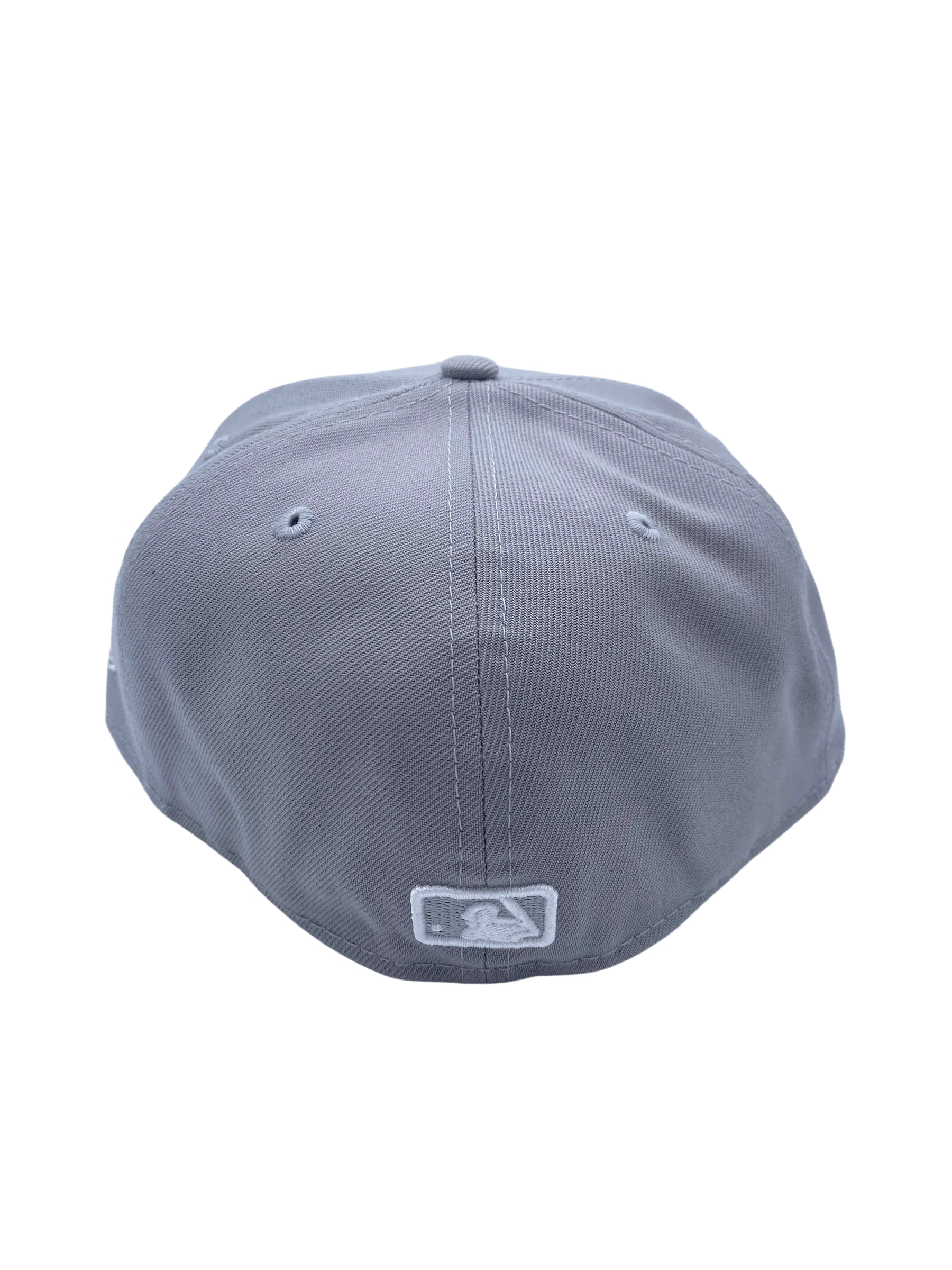Adult Texas Rangers New Era Gray/White Basic 59FIFTY Fitted Hat - Men's - Image 4