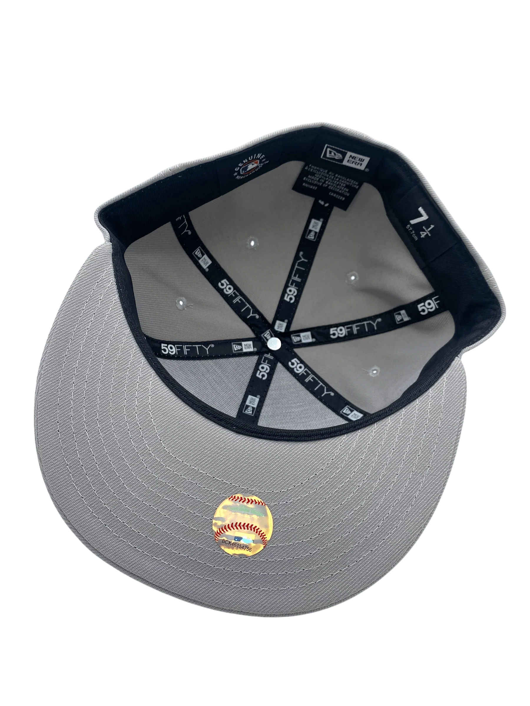 Adult Texas Rangers New Era Gray/White Basic 59FIFTY Fitted Hat - Men's - Image 5