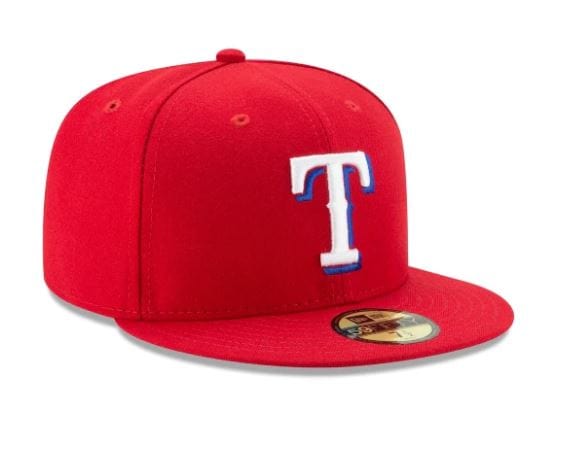 Adult Texas Rangers New Era Red Authentic Collection On-Field 59FIFTY Fitted Hat - Men's - Image 3