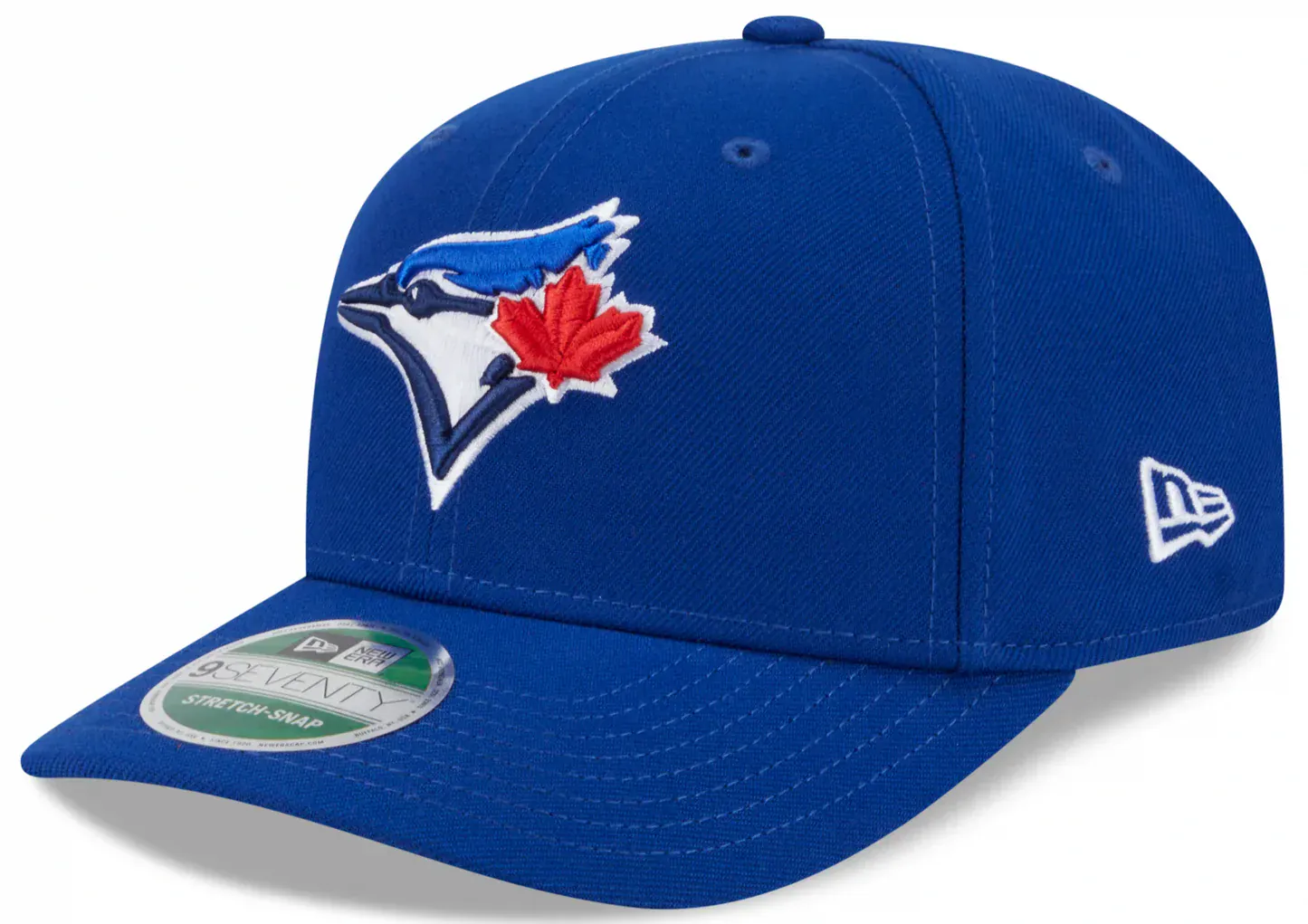 Adult Toronto Blue Jays New Era Blue Replica Team Logo 9SEVENTY Stretch-Snapback Hat - Men's