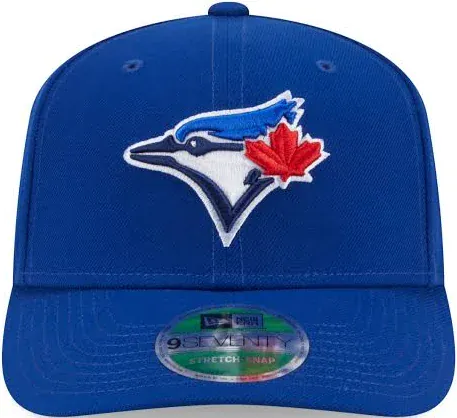 Adult Toronto Blue Jays New Era Blue Replica Team Logo 9SEVENTY Stretch-Snapback Hat - Men's - Image 2