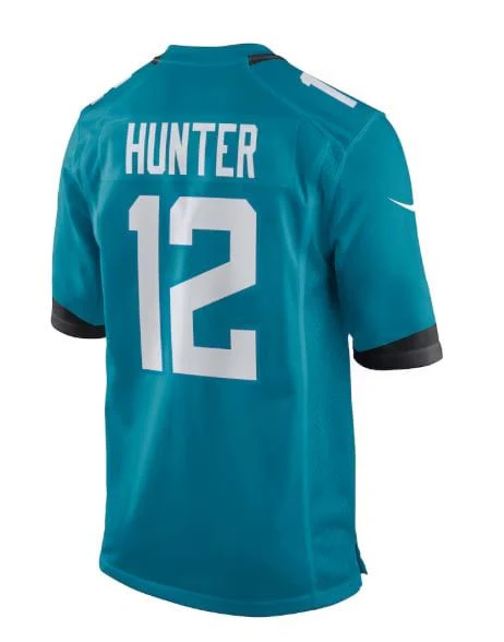 Adult Travis Hunter Jacksonville Jaguars Nike Teal Game Jersey - Men's - Image 2