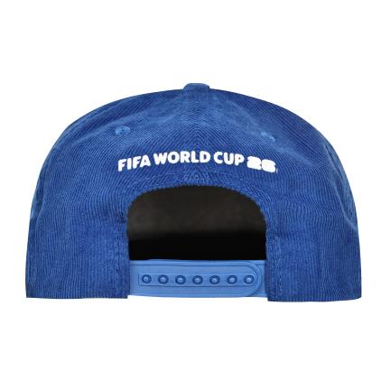 Adult USA 2026 FIFA World Cup Blue Corduroy 5 Panel Eagle Logo Snapback Cap - Men's - Image 2