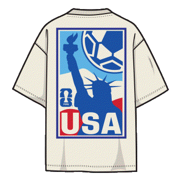 Adult USA 2026 FIFA World Cup Post Card Double Sided Short Sleeve T-Shirt - Men's - Image 3