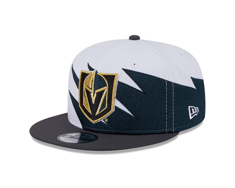 Adult Vegas Golden Knights New Era Black NHL Jagged 9FIFTY Snapback Hat - Men's