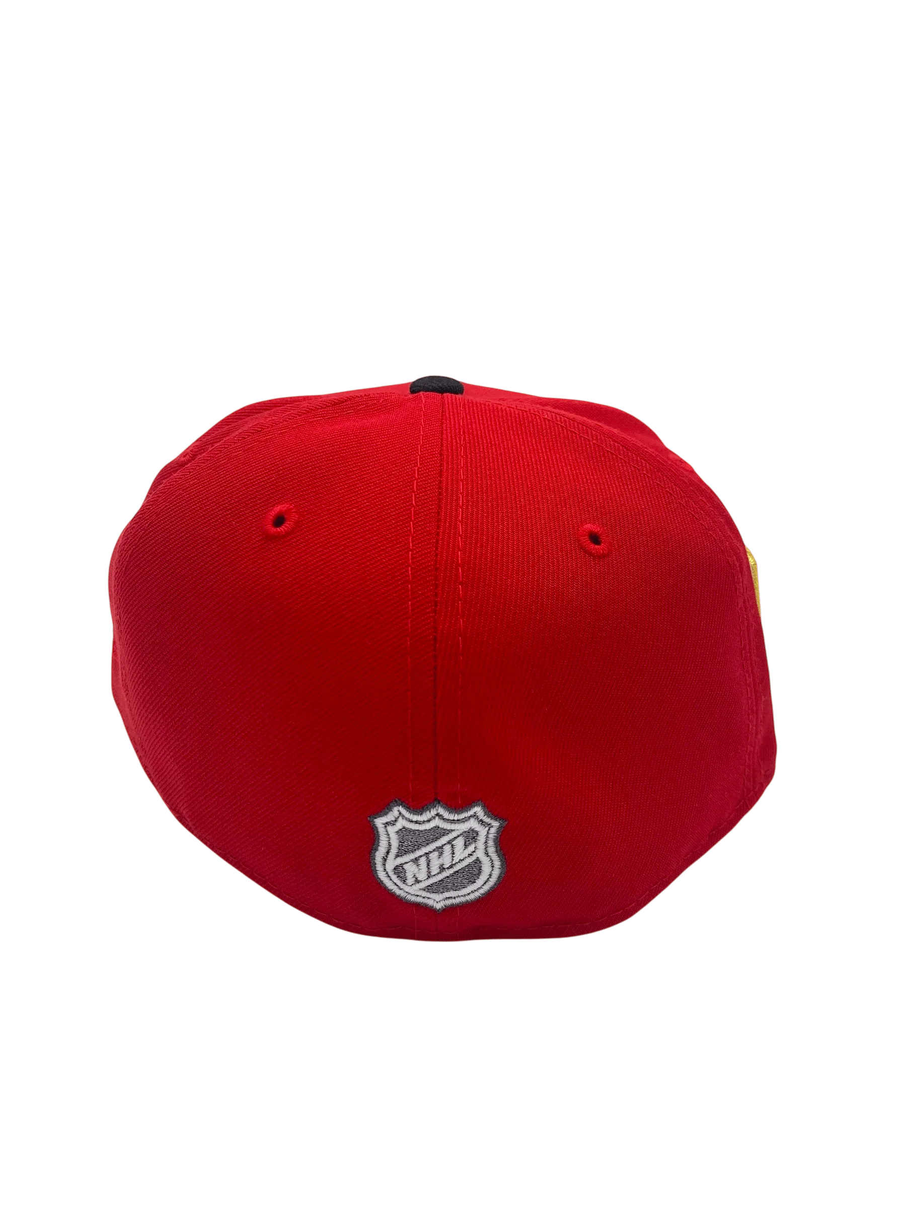 Adult Vegas Golden Knights New Era Red/Black Sharpened Iron Custom Side Patch 59FIFTY Fitted Hat - Men's - Image 7