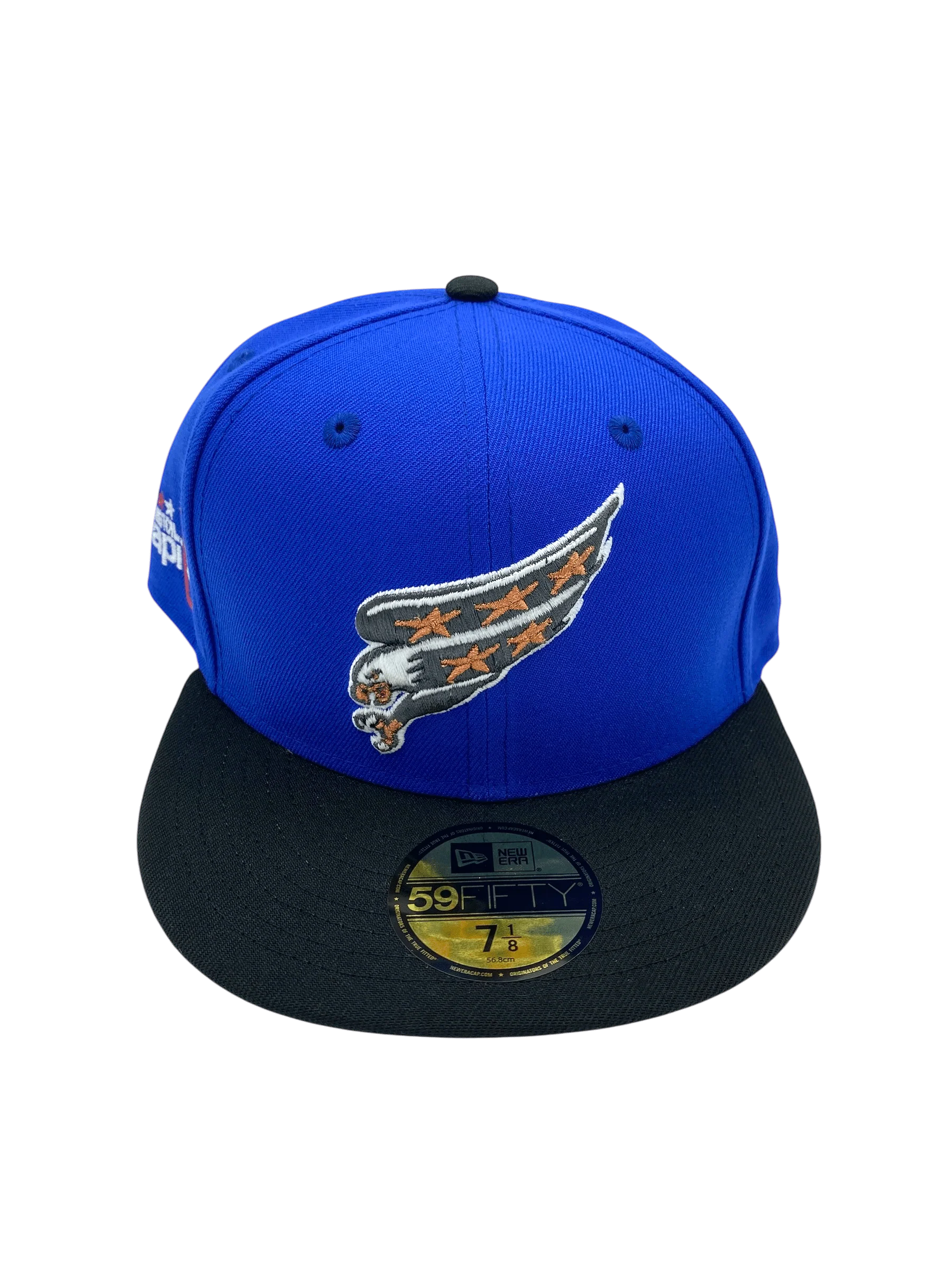Adult Washington Capitals New Era Blue/Black Great 8 Custom Side Patch 59FIFTY Fitted Hat - Men's - Image 5