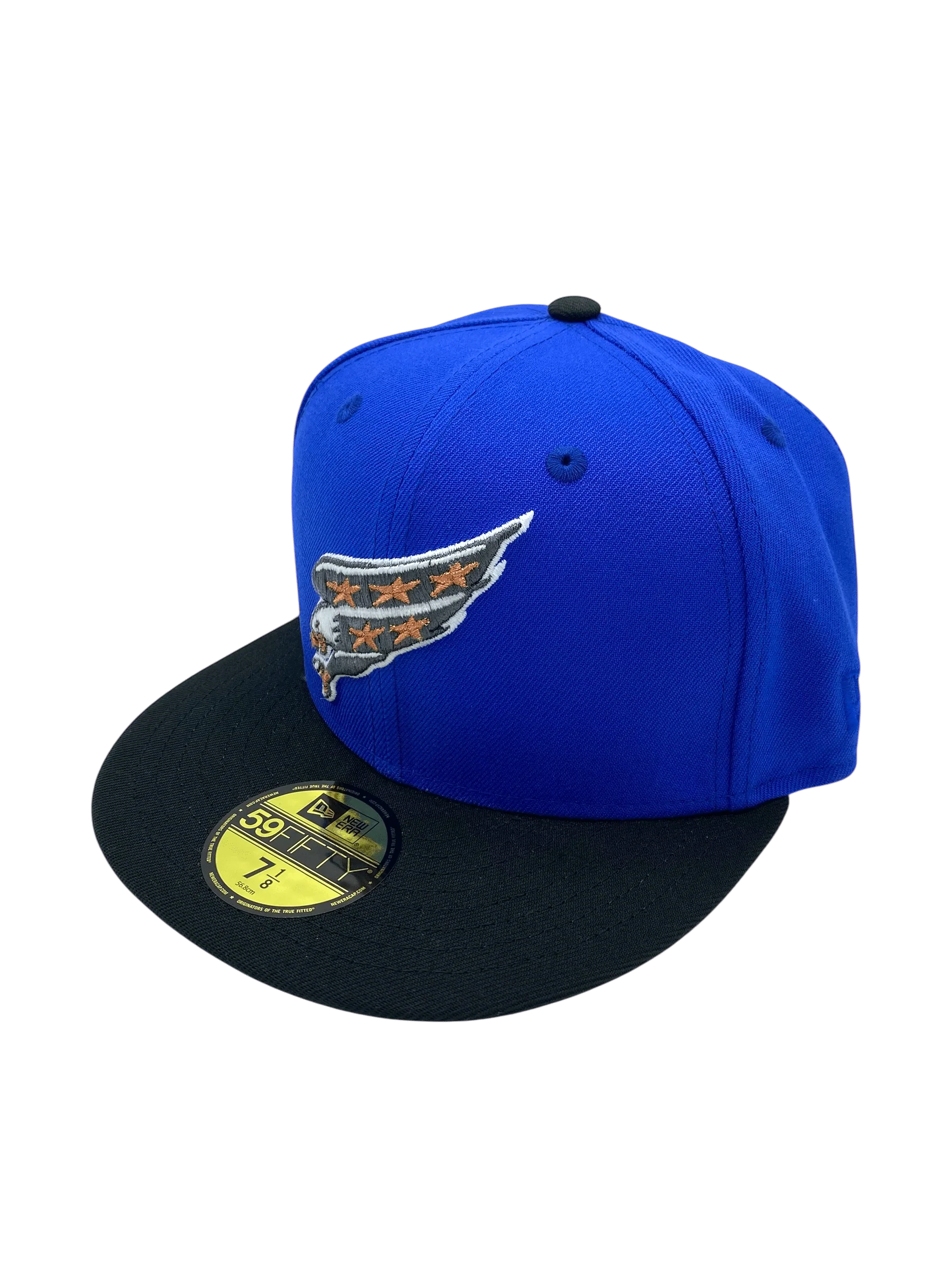 Adult Washington Capitals New Era Blue/Black Great 8 Custom Side Patch 59FIFTY Fitted Hat - Men's - Image 6