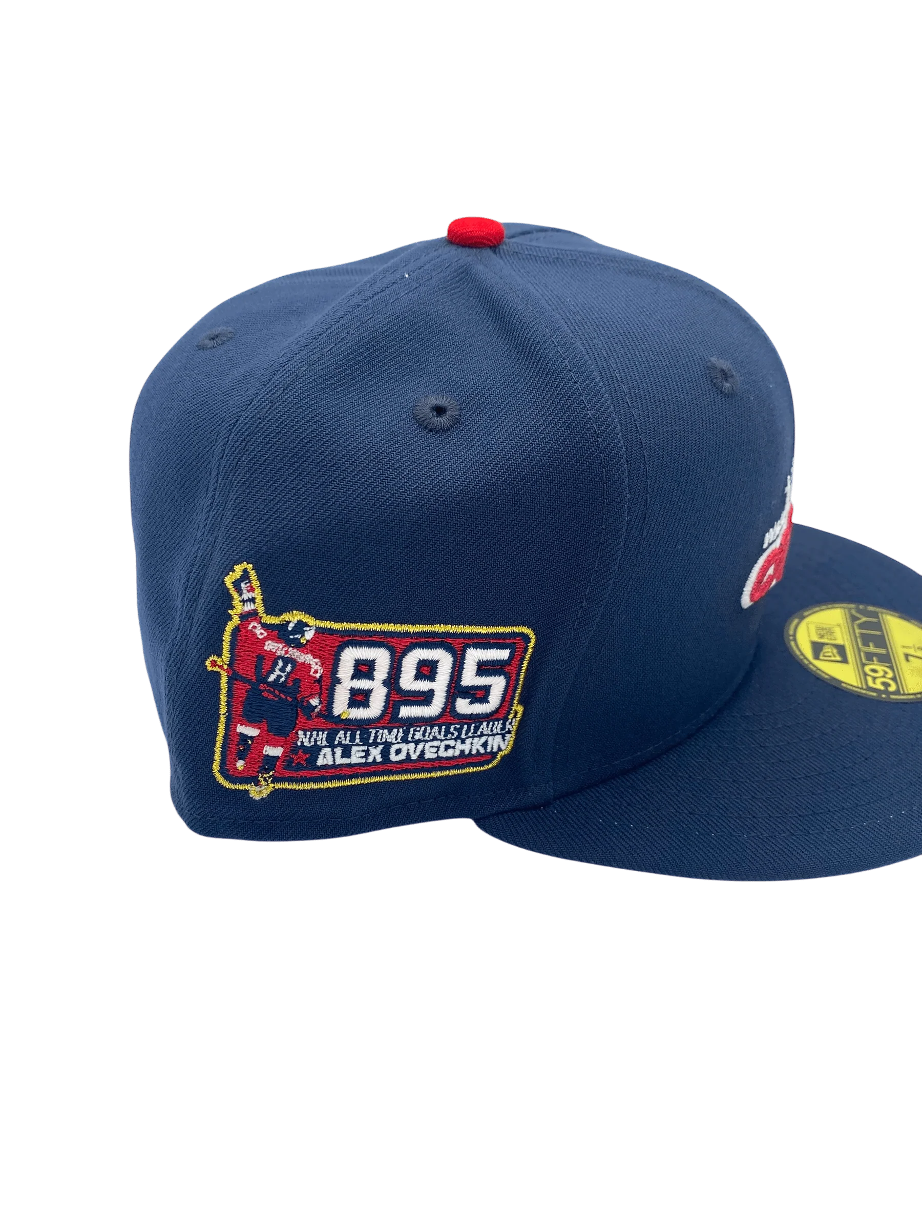 Adult Washington Capitals New Era Navy Mr. 895 Custom Side Patch 59FIFTY Fitted Hat - Men's - Image 2