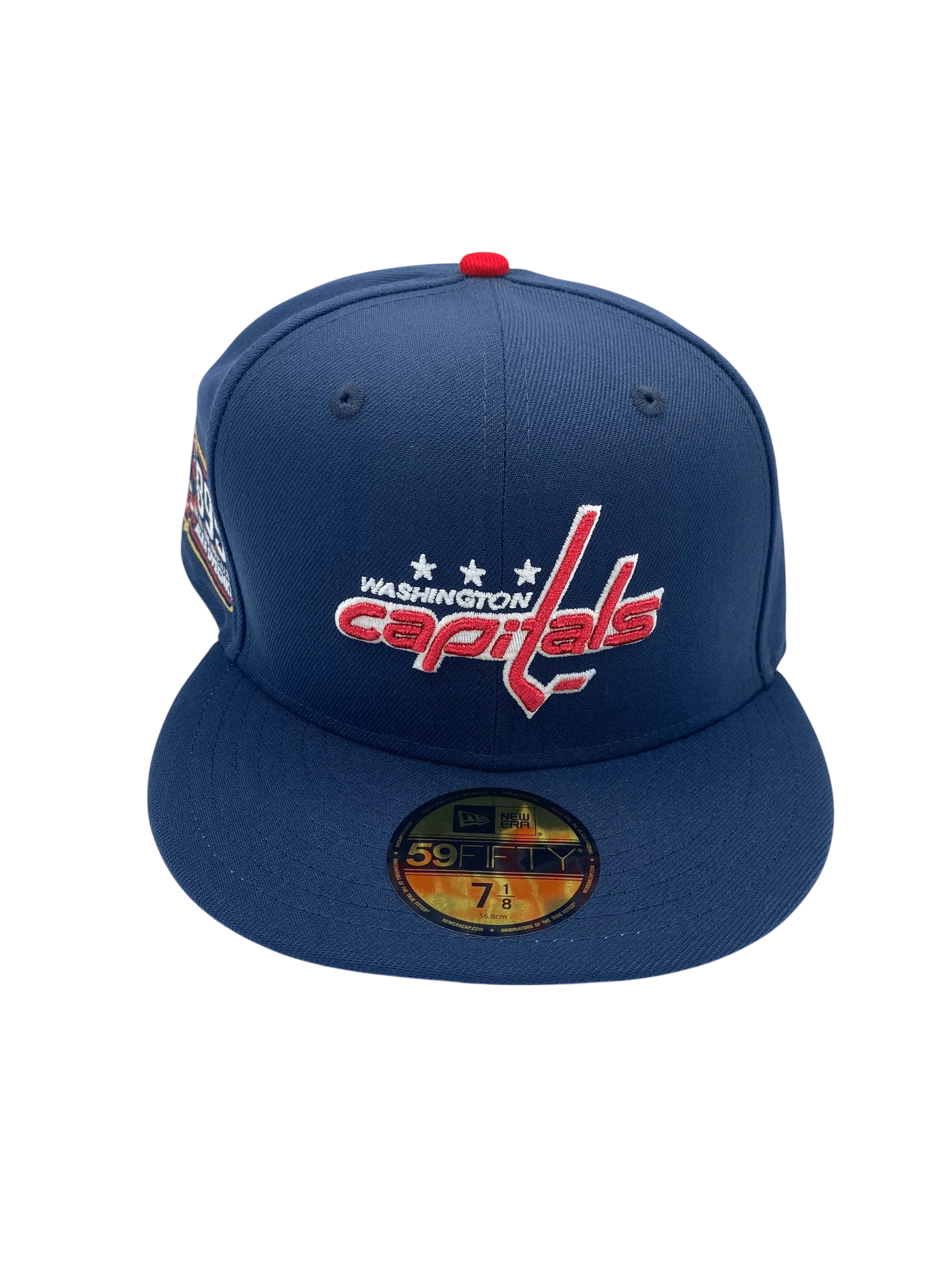 Adult Washington Capitals New Era Navy Mr. 895 Custom Side Patch 59FIFTY Fitted Hat - Men's - Image 4