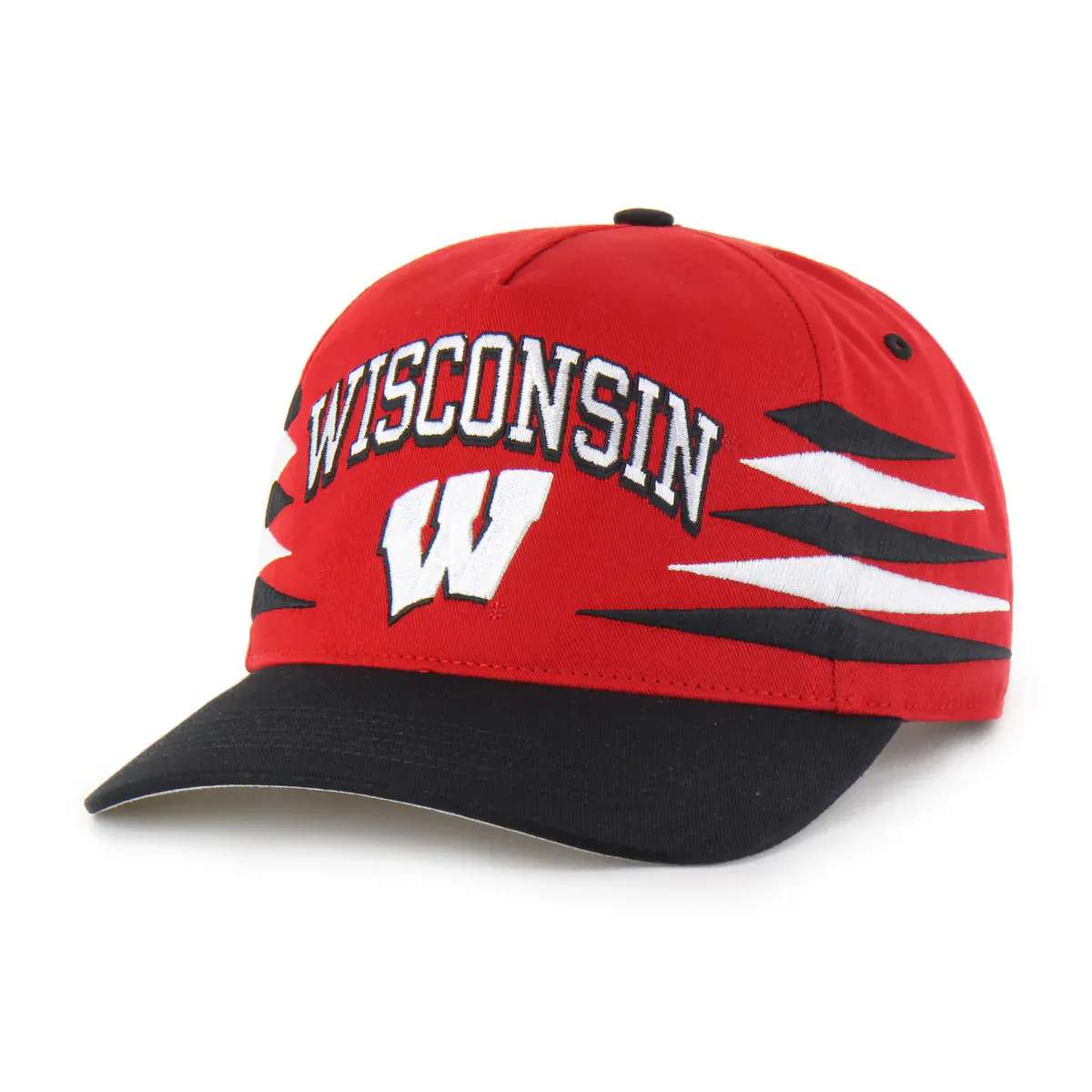 Adult Wisconsin Badgers '47 Red Diamond Cut Hitch Adjustable Snapback Hat - Men's