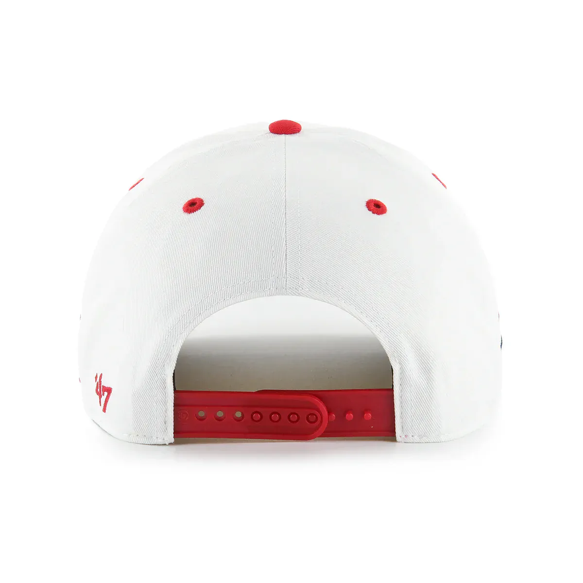 Adult Wisconsin Badgers '47 White Diamond Cut Hitch Adjustable Snapback Hat - Men's - Image 2