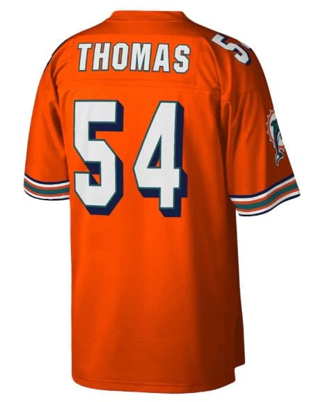 Adult Zach Thomas Miami Dolphins Mitchell & Ness NFL 2004 Orange Throwback Jersey - Men's - Image 2