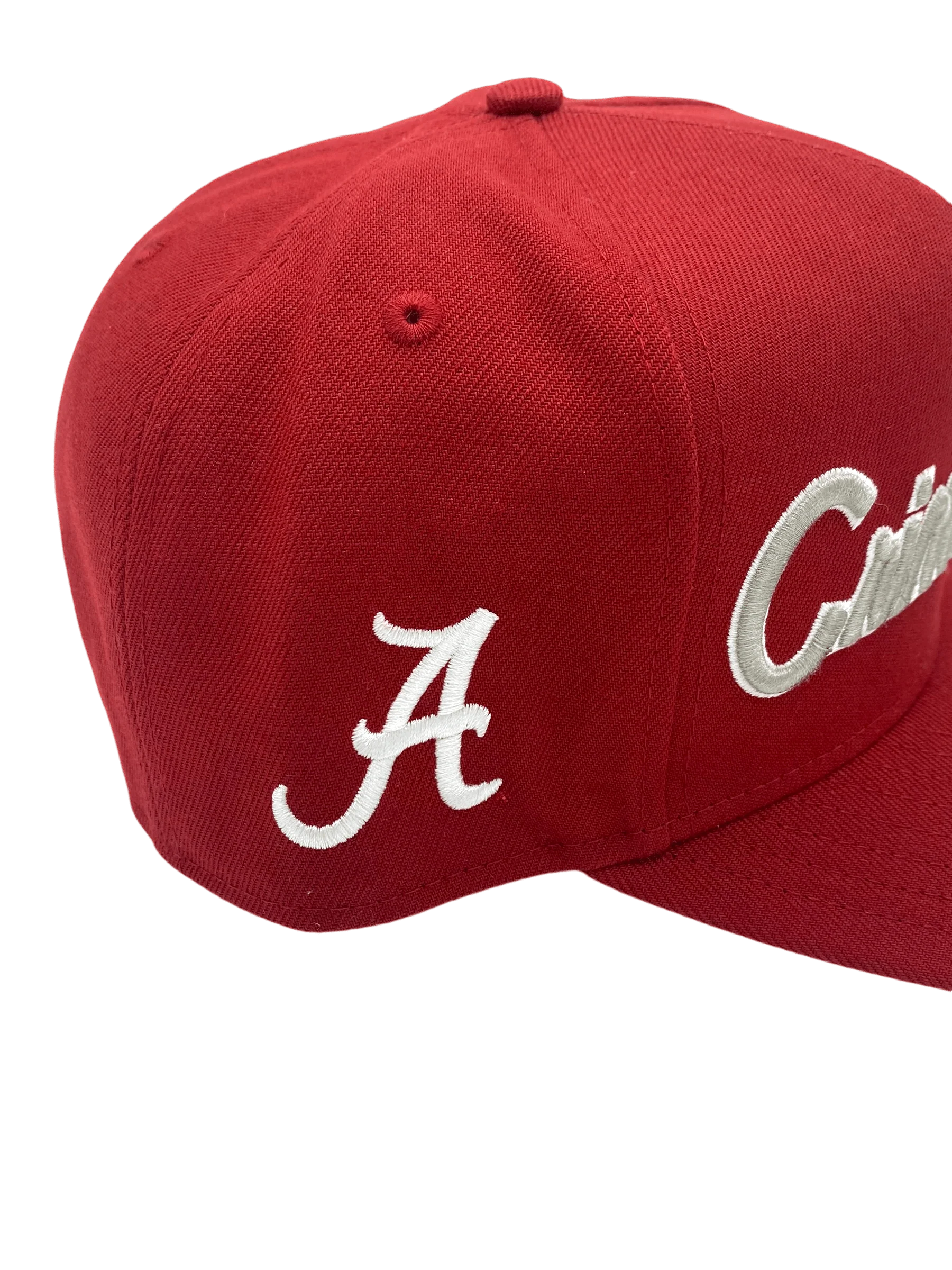 Adult Alabama Crimson Tide New Era Crimson Script A-Frame 9FIFTY Adjustable Snapback Hat- Men's - Image 2