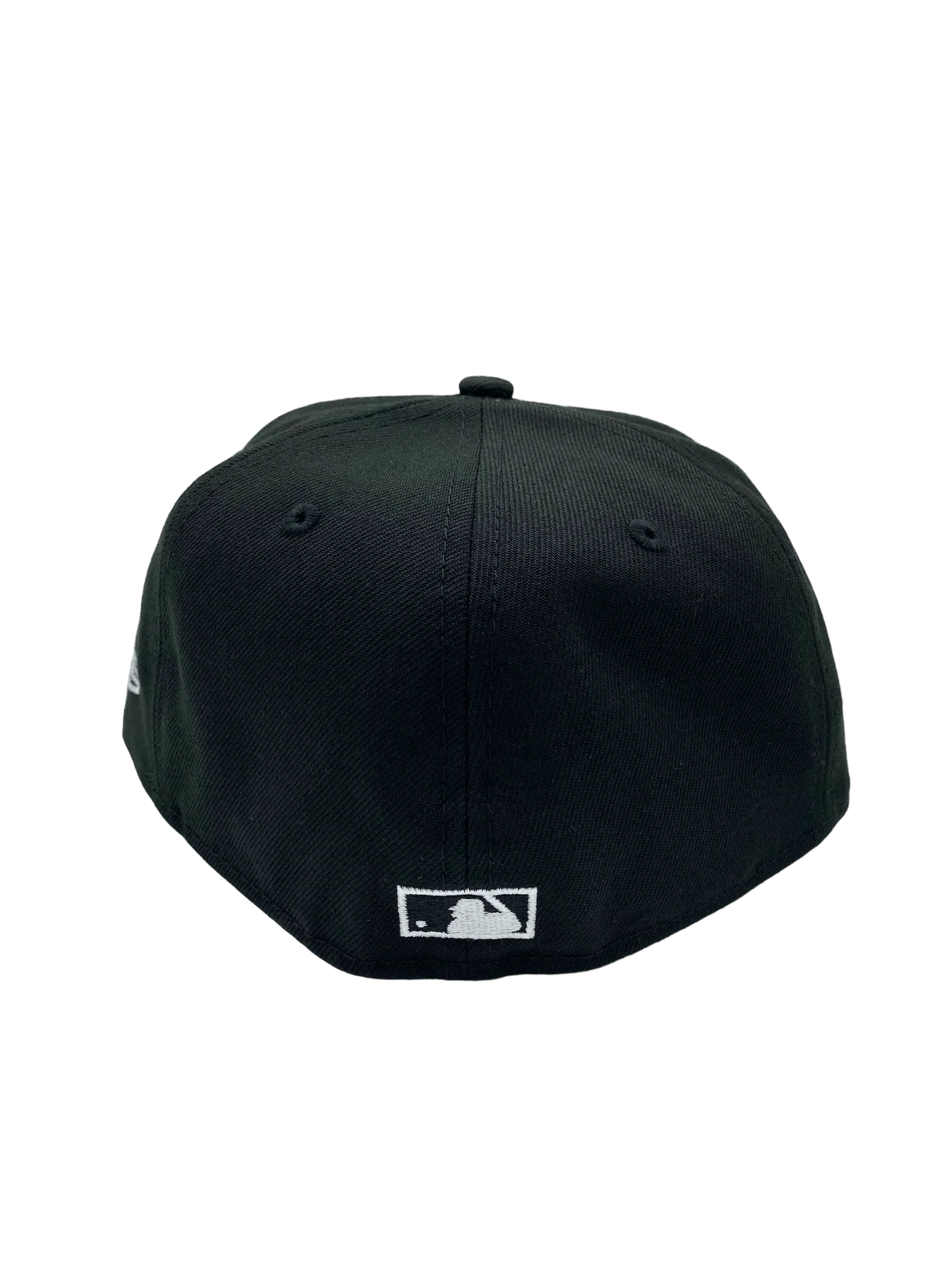 Adult Atlanta Braves New Era Black/White Scripts 59FIFTY Fitted Hat - Men's - Image 3