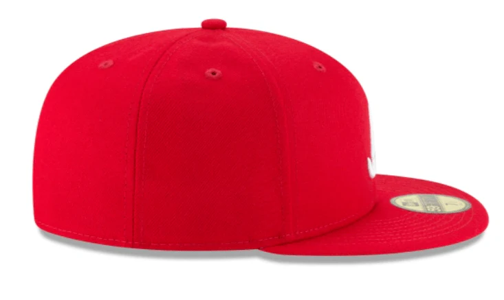 Adult Atlanta Braves New Era Red and White Collection 59FIFTY Fitted Hat - Men's - Image 7