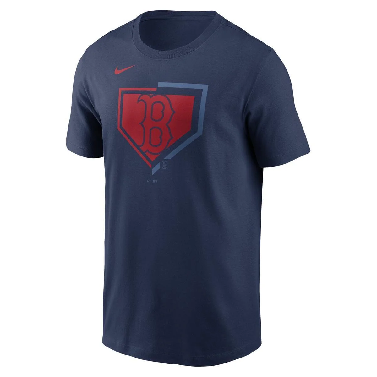 Boston Red Sox Navy Nike MLB Cotton Icon Home Plate Logo Short Sleeve T-Shirt - Men's
