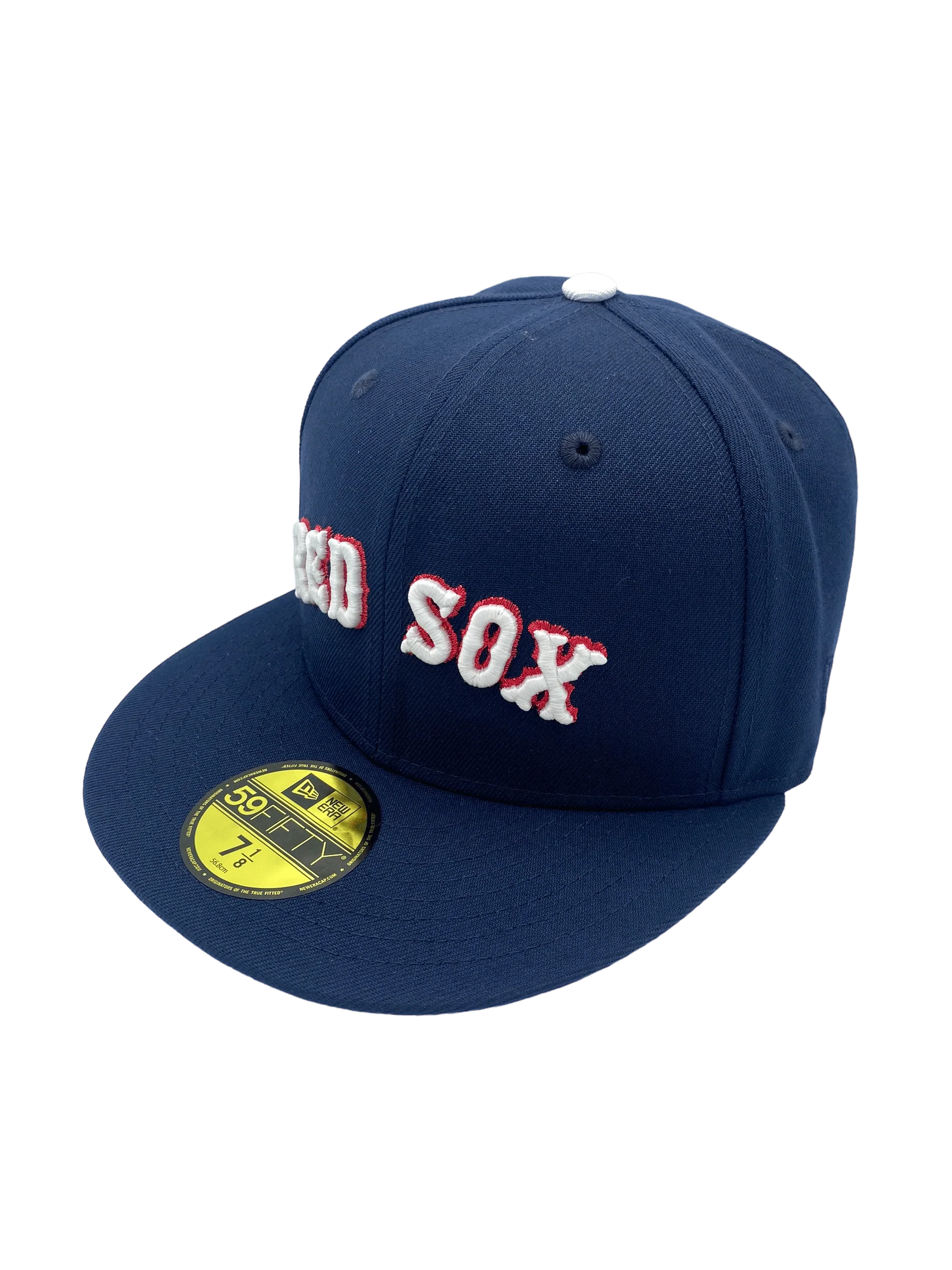 Adult Boston Red Sox New Era Navy Custom Combo Side Patch 59FIFTY Fitted Hat - Men's - Image 4
