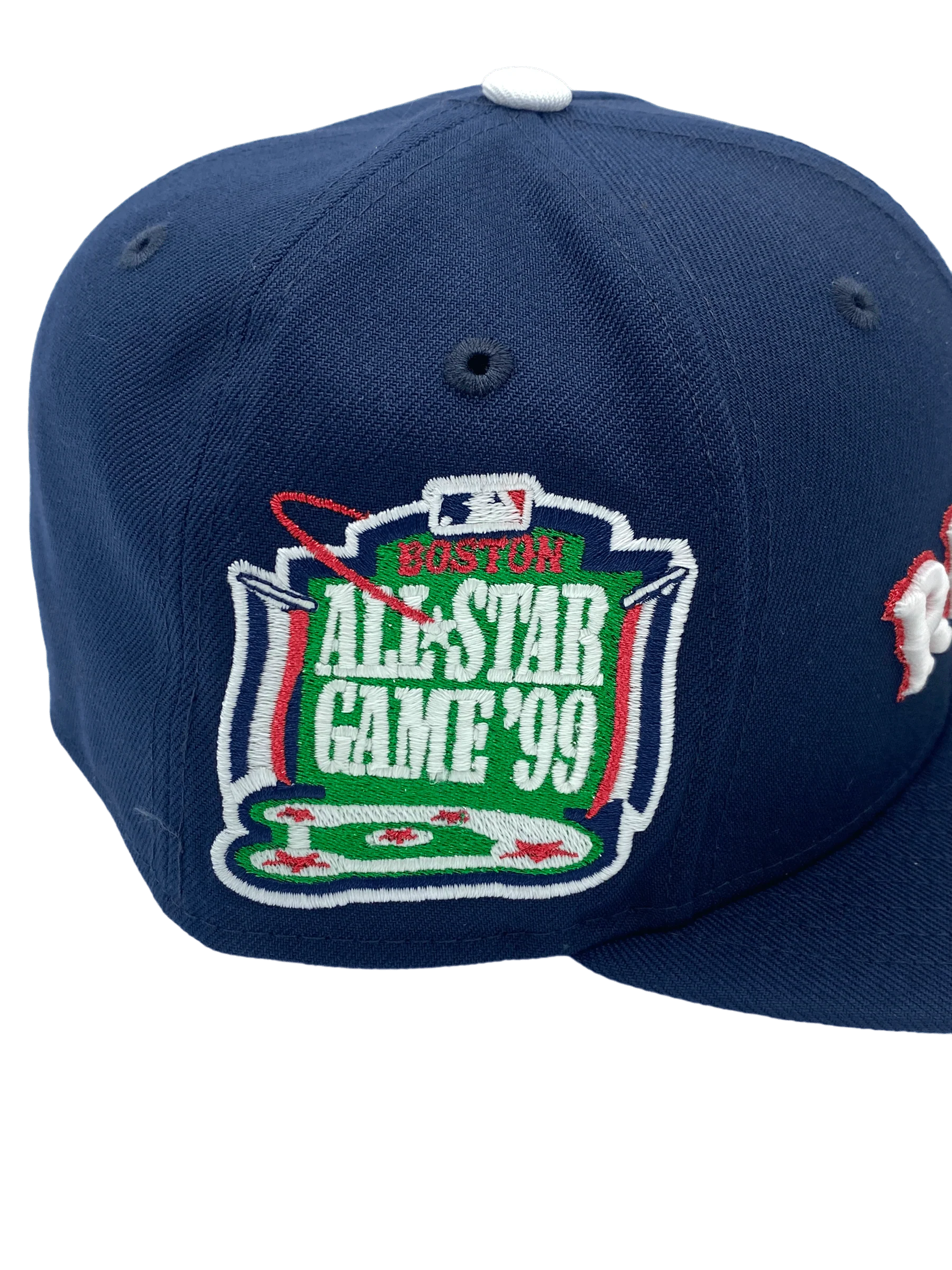 Adult Boston Red Sox New Era Navy Custom Combo Side Patch 59FIFTY Fitted Hat - Men's - Image 5