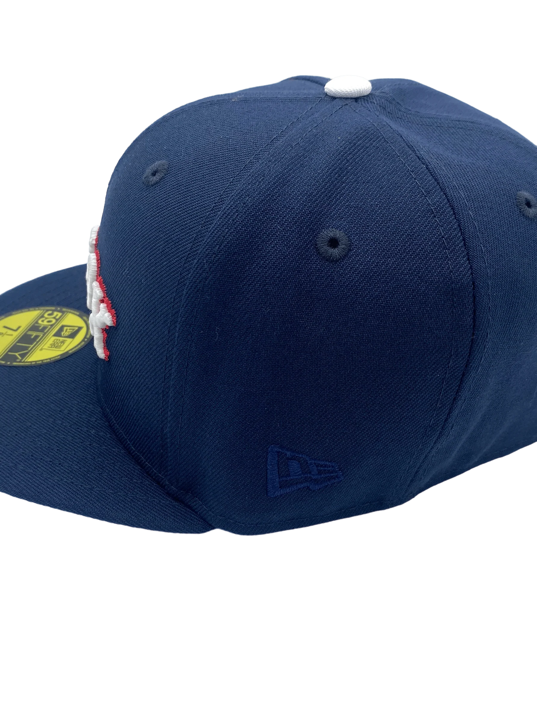 Adult Boston Red Sox New Era Navy Custom Combo Side Patch 59FIFTY Fitted Hat - Men's - Image 7
