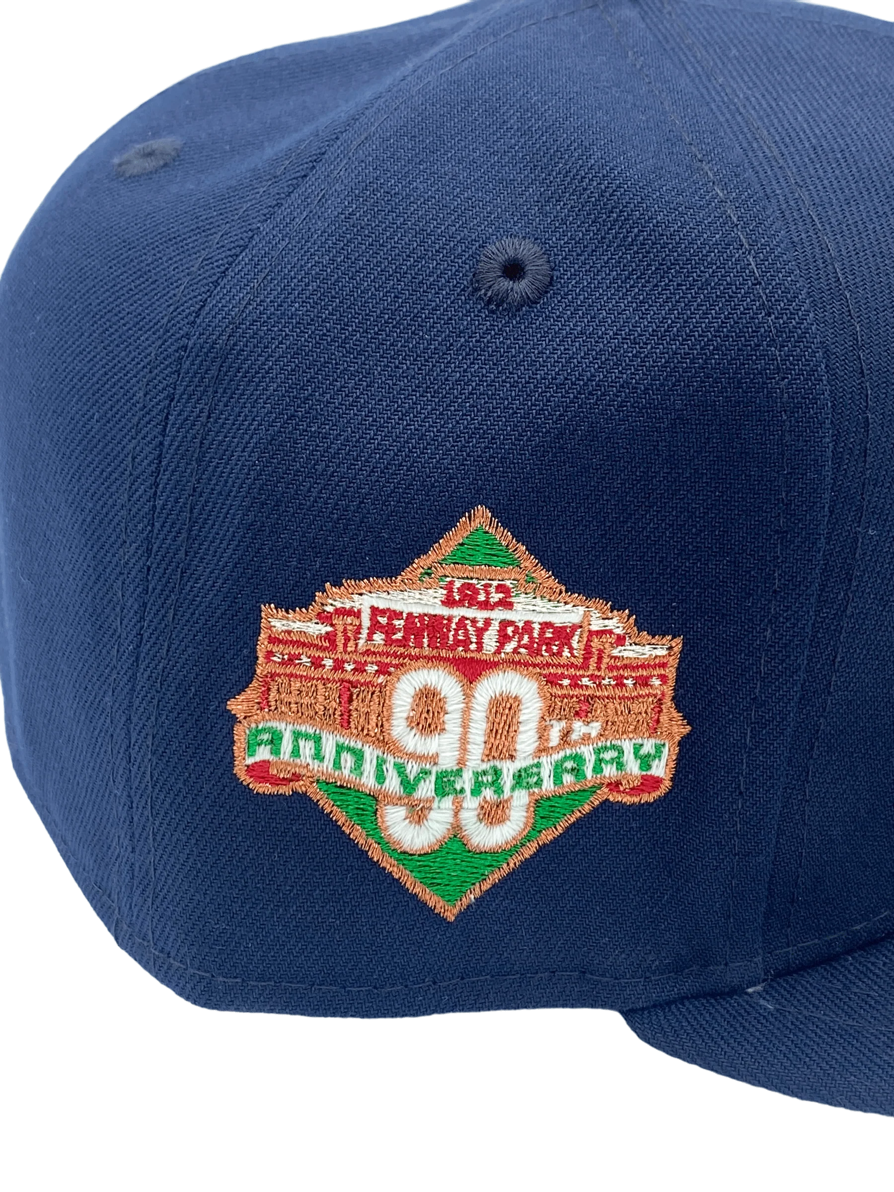Adult Boston Red Sox New Era Navy Icy Custom Side Patch 59FIFTY Fitted Hat - Men's - Image 3