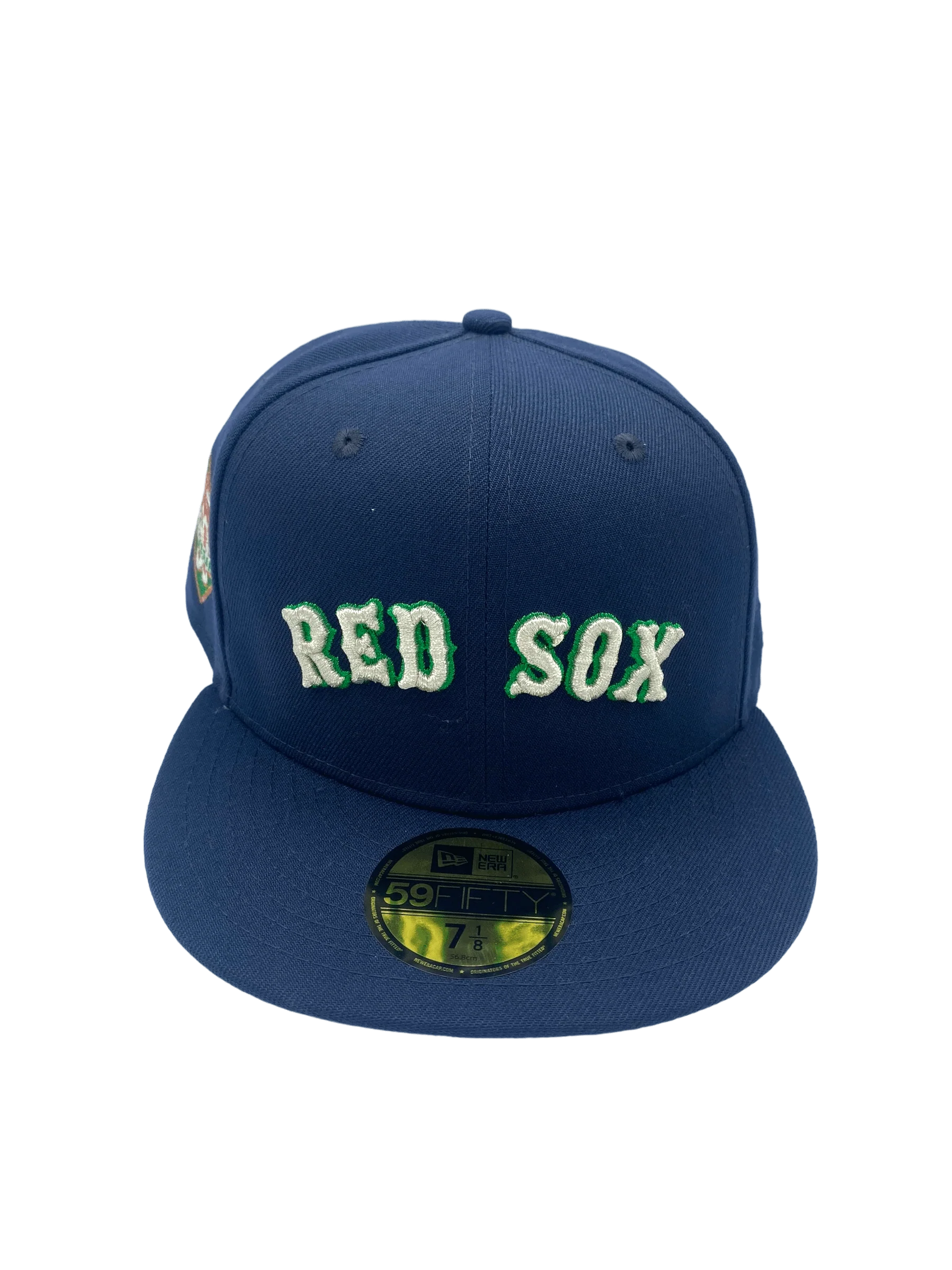 Adult Boston Red Sox New Era Navy Icy Custom Side Patch 59FIFTY Fitted Hat - Men's - Image 4