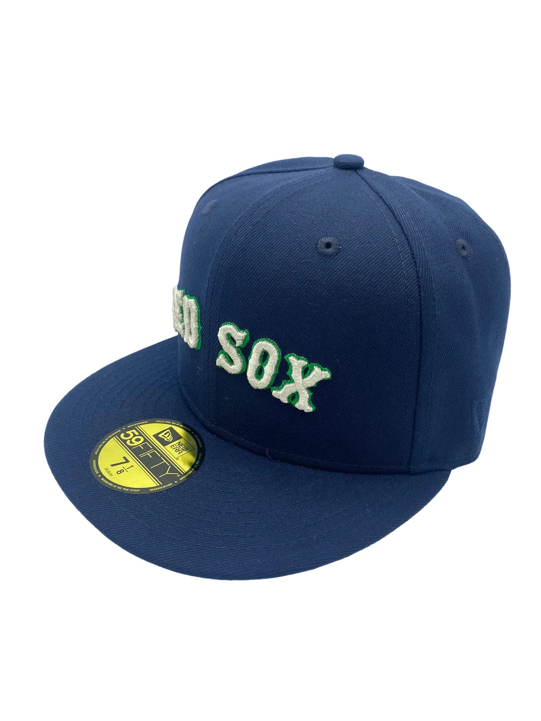 Adult Boston Red Sox New Era Navy Icy Custom Side Patch 59FIFTY Fitted Hat - Men's - Image 5
