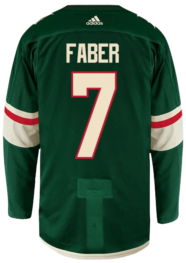 Adult Brock Faber Minnesota Wild adidas Green Authentic Player Jersey - Men's