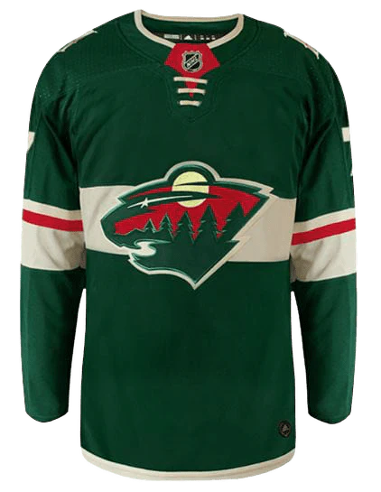 Adult Brock Faber Minnesota Wild adidas Green Authentic Player Jersey - Men's - Image 2