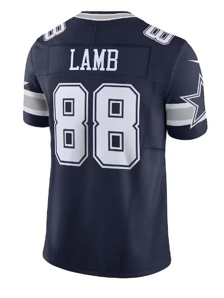 CeeDee Lamb Dallas Cowboys Nike Navy Vapor F.U.S.E. Limited Jersey - Image 2