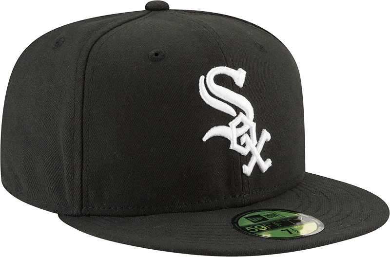 Adult Chicago White Sox New Era Black Home Authentic Collection On-Field 59FIFTY Fitted Hat - Men's - Image 3